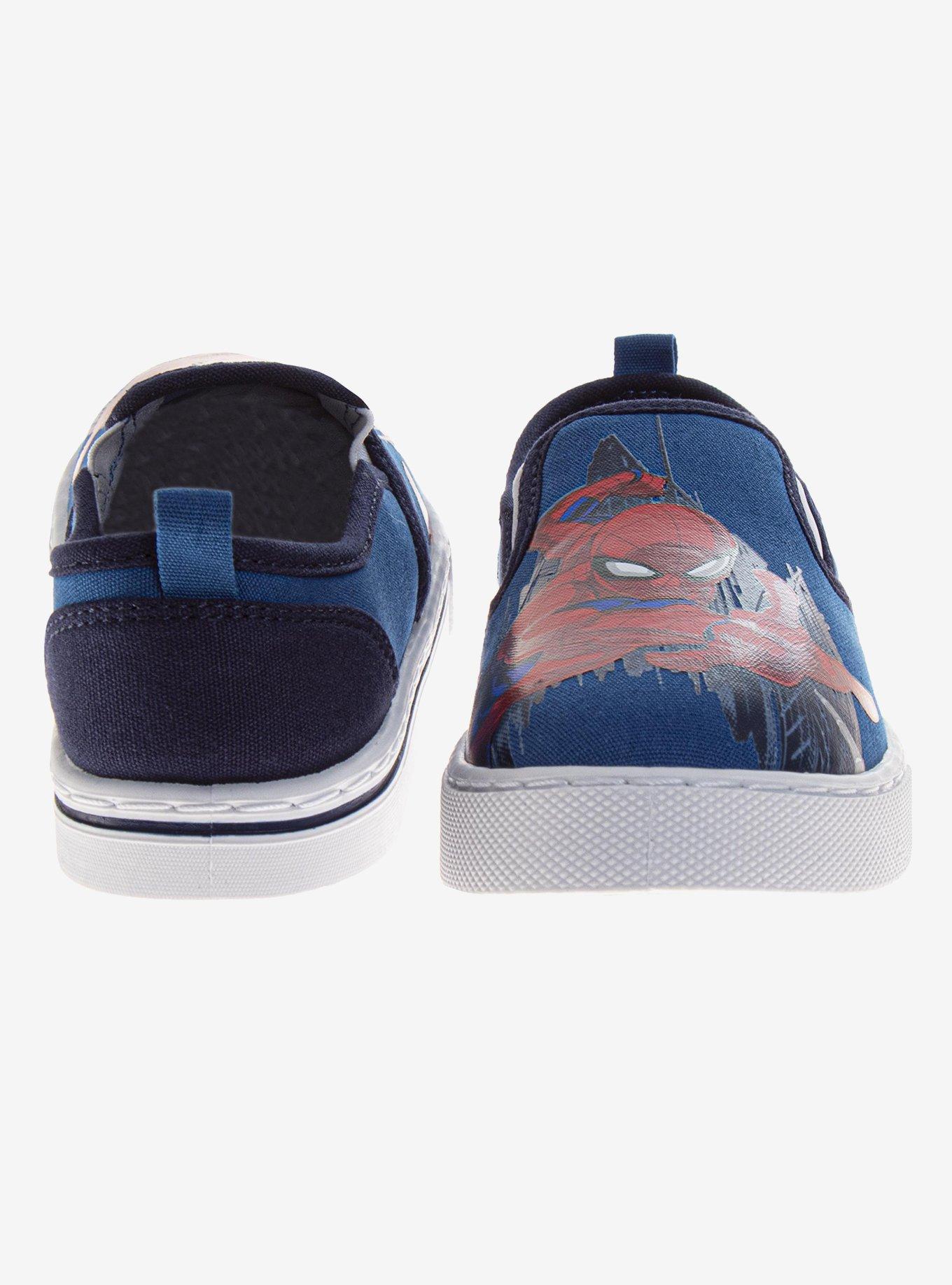 Marvel Spider-Man Canvas Slip-On Toddler & Little Kids Sneakers, BLUE, alternate