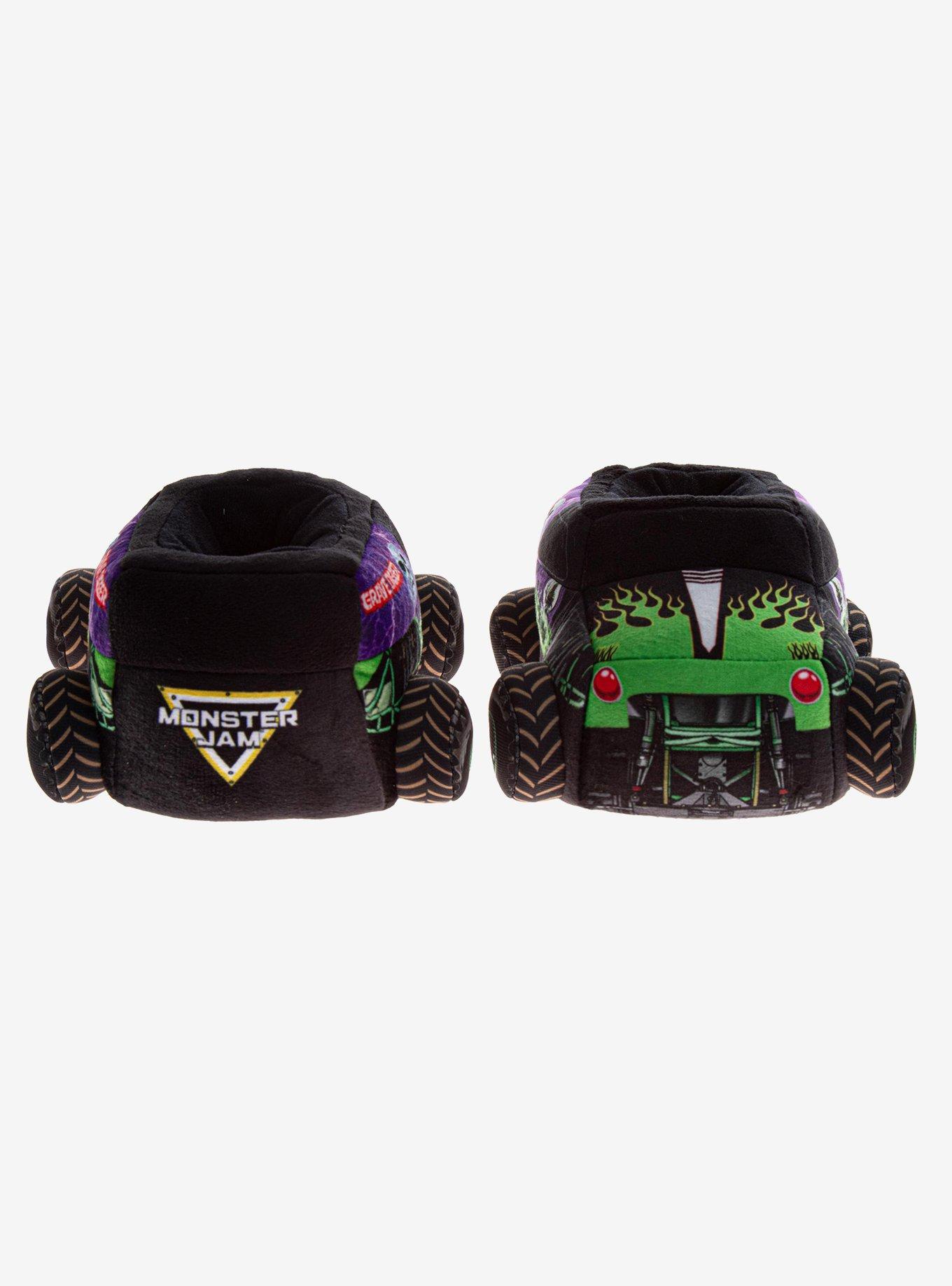Monster Jam Grave Digger Slip-On Toddler & Little Kids Slippers, GREEN, alternate