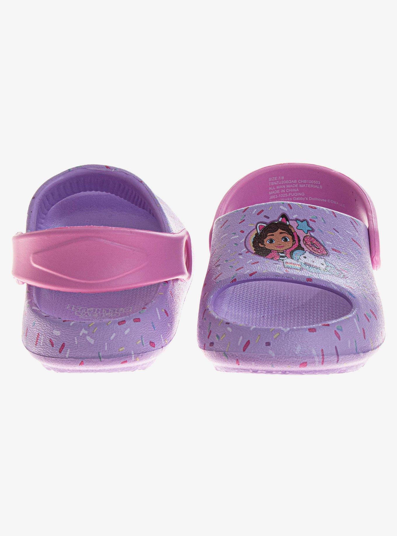 Gabby's Dollhouse Open Toe Toddlers & Little Kids Clogs, PURPLE, alternate - view 3