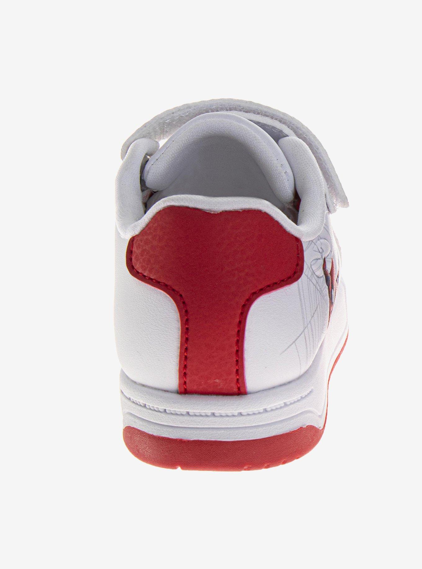 Marvel Spider-Man Hook and Loop Toddler & Little Kids Sneakers, BRIGHT WHITE, alternate