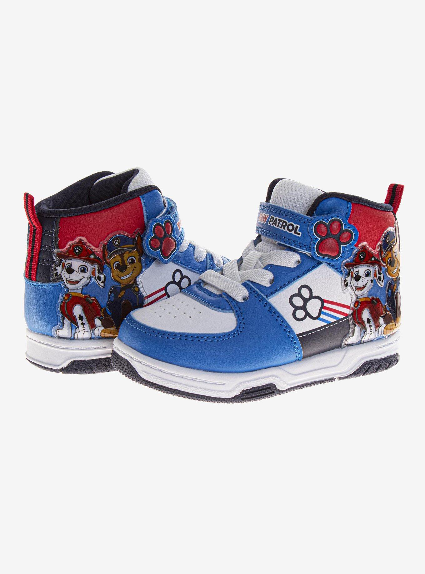 Paw Patrol Marshall & Chase High-Top Toddler & Little Kids Sneakers, BLUE, alternate