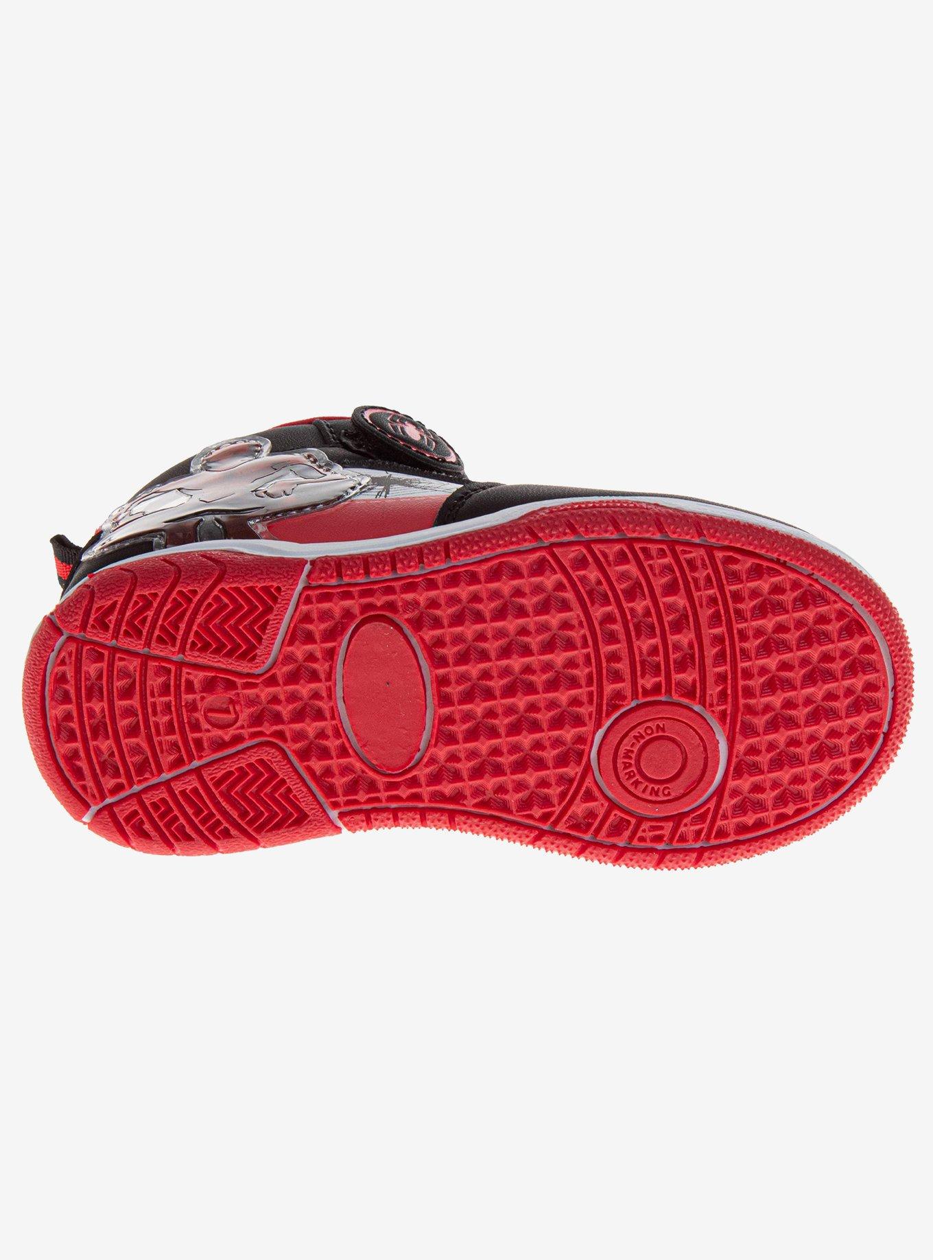 Marvel Spider-Man Hook and Loop Toddler & Little Kids Sneakers, BLACK, alternate