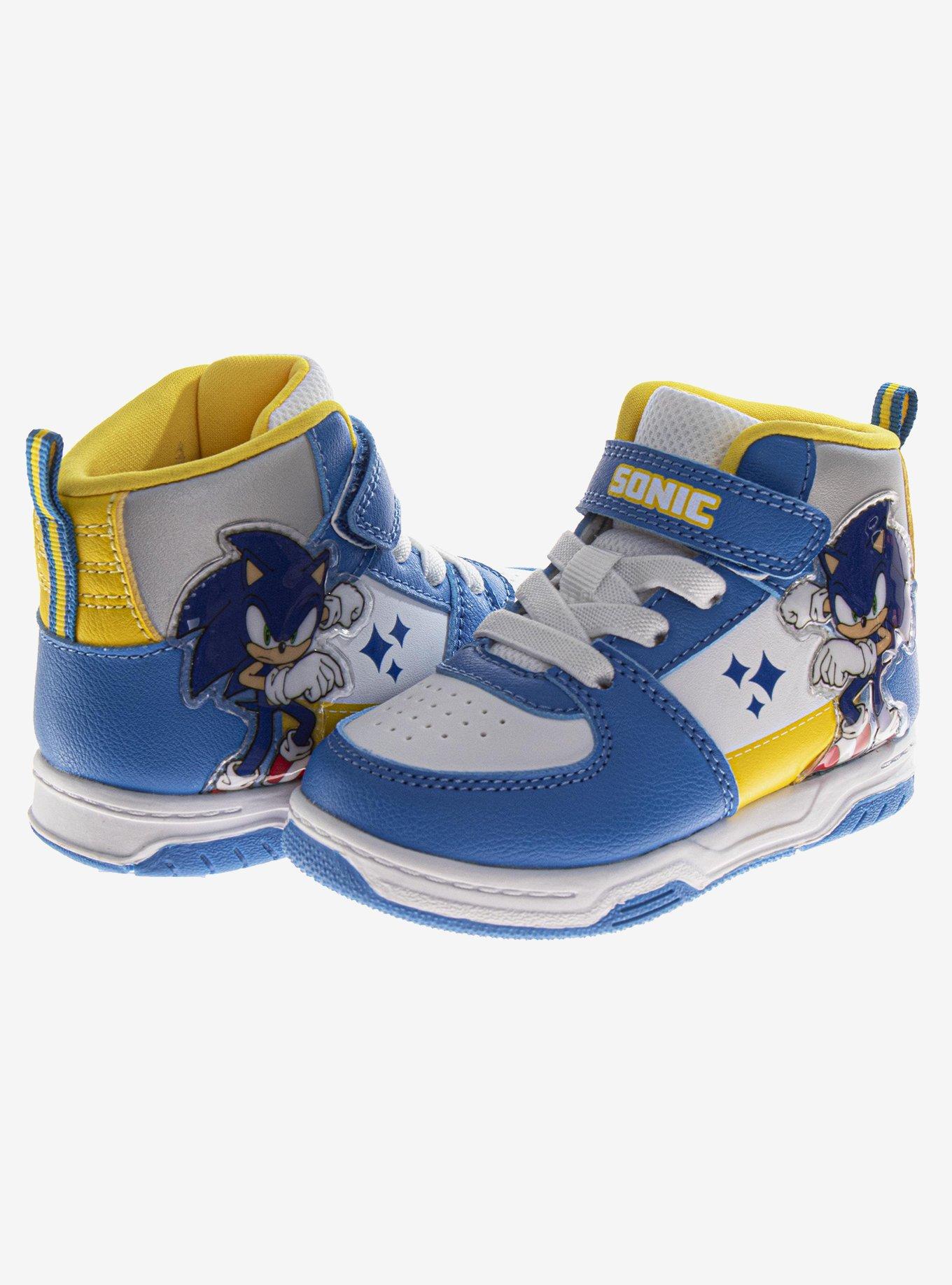 Sonic The Hedgehog Hook and Loop Toddler & Little Kids Sneakers, BLUE, alternate - view 3