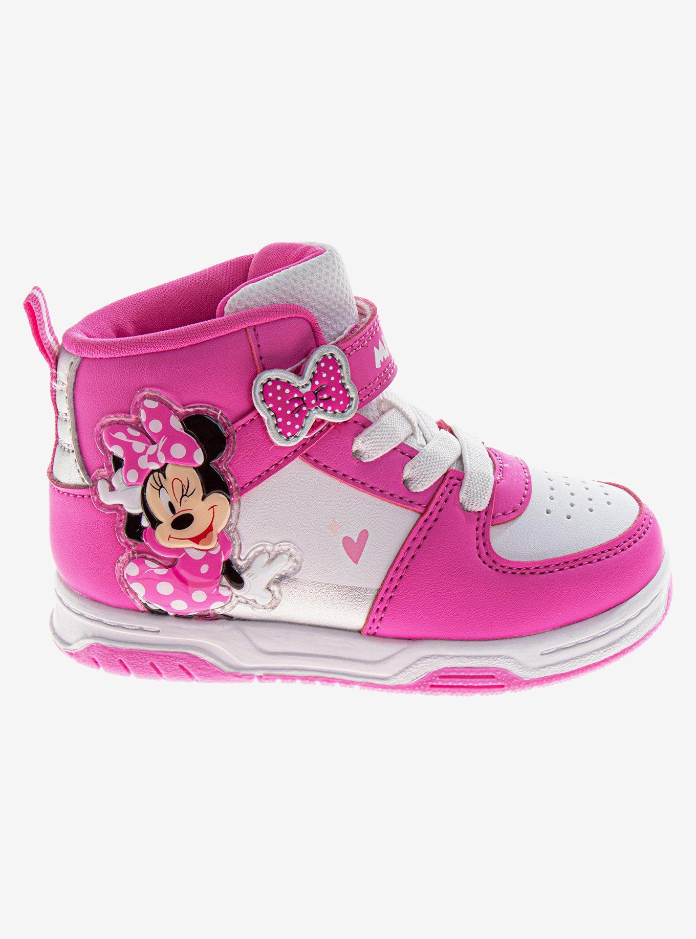 Disney Minnie Mouse High-Top Toddler & Little Kids Sneakers, , hi-res