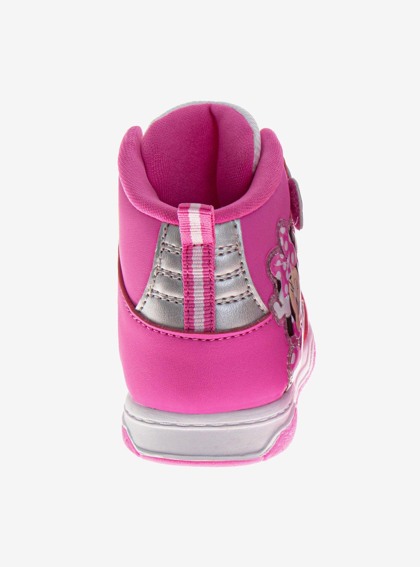 Disney Minnie Mouse High-Top Toddler & Little Kids Sneakers, PINK, alternate