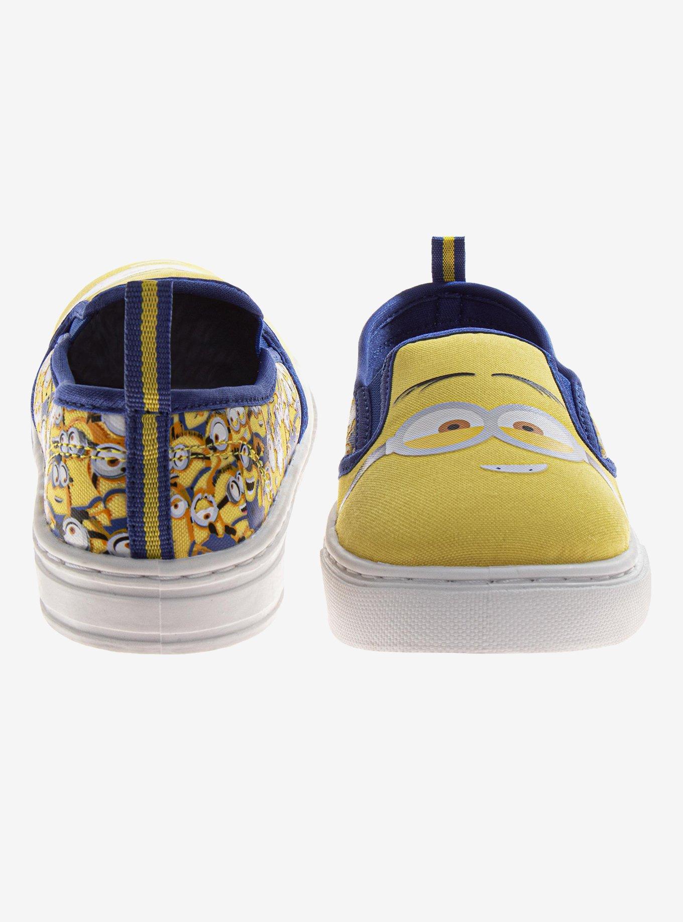 Minions Boys Low-Top Canvas Toddler & Little Kids Sneakers, BRIGHT YELLOW, alternate - view 3