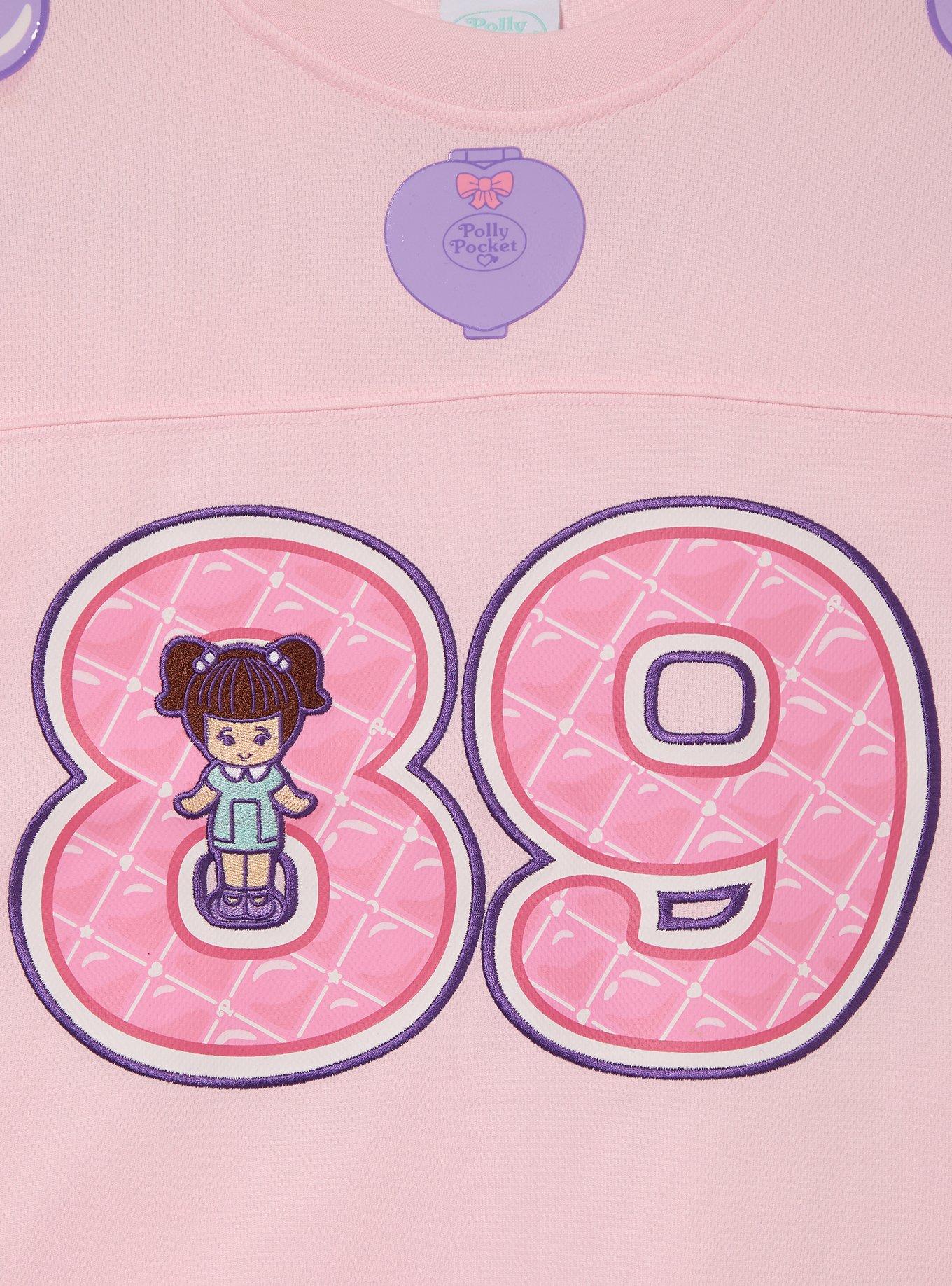 Polly Pocket&trade; Women's Cropped Football Jersey - BoxLunch Exclusive, PURPLE, alternate - view 3