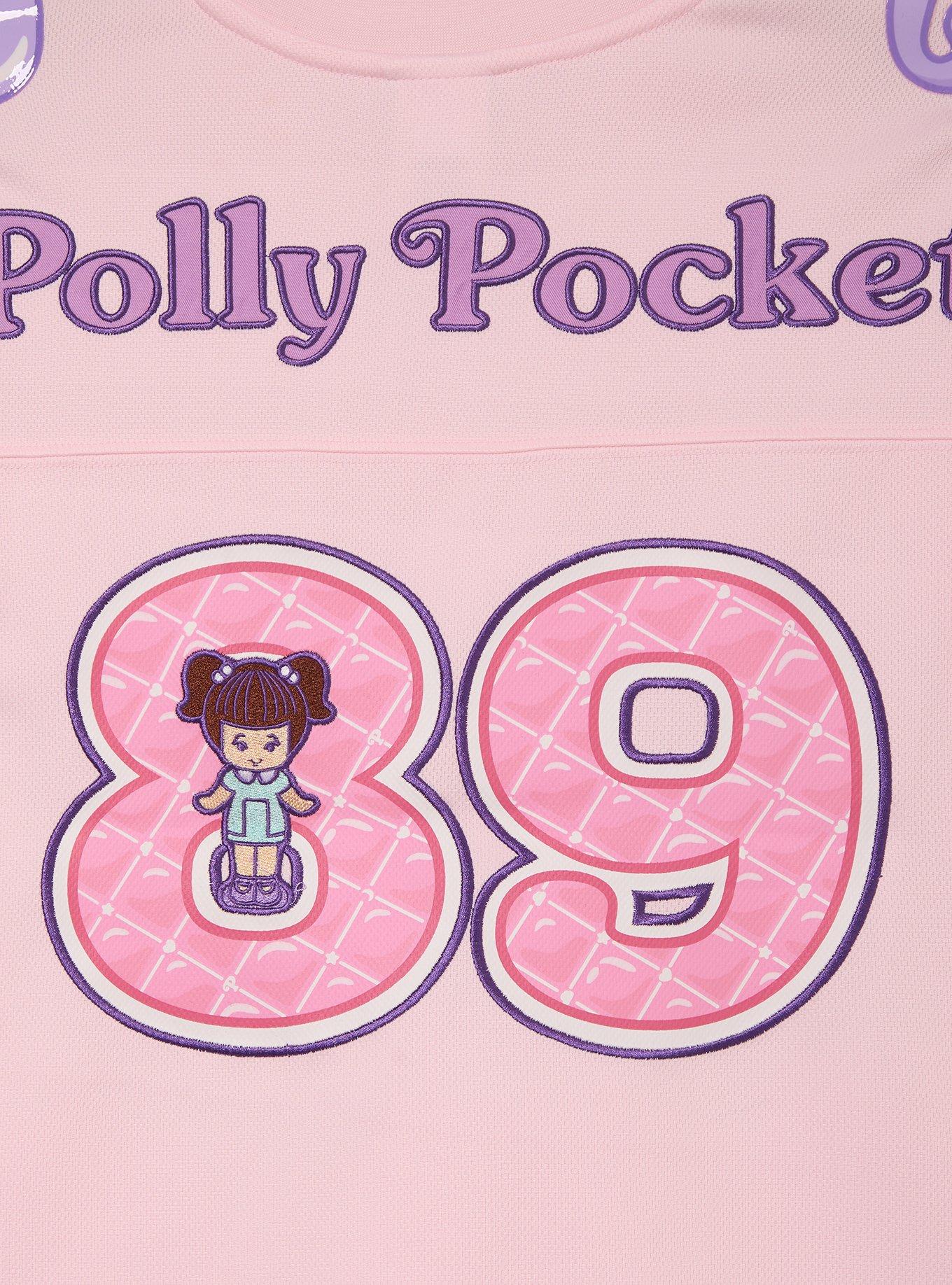 Polly Pocket&trade; Women's Cropped Football Jersey - BoxLunch Exclusive, PURPLE, alternate - view 4
