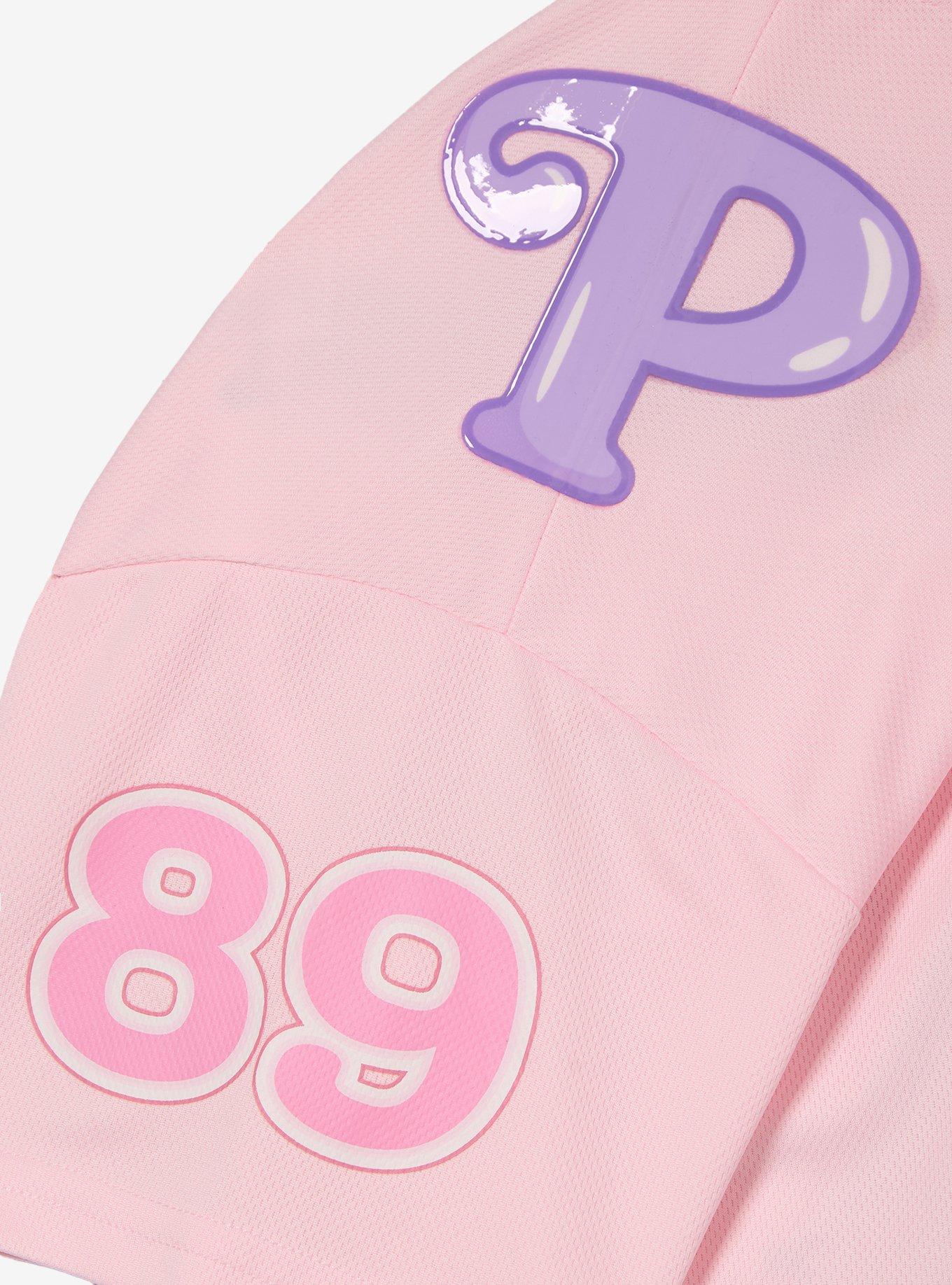 Polly Pocket&trade; Women's Cropped Football Jersey - BoxLunch Exclusive, PURPLE, alternate - view 5