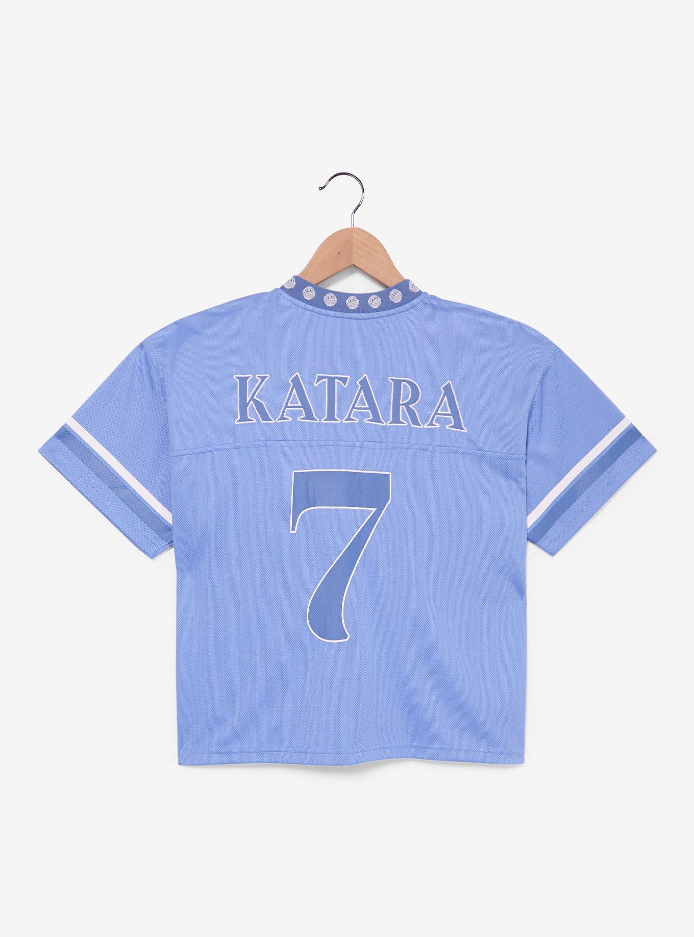 Avatar: The Last Airbender Katara Water Tribe Women's Cropped Football Jersey - BoxLunch Exclusive, , hi-res