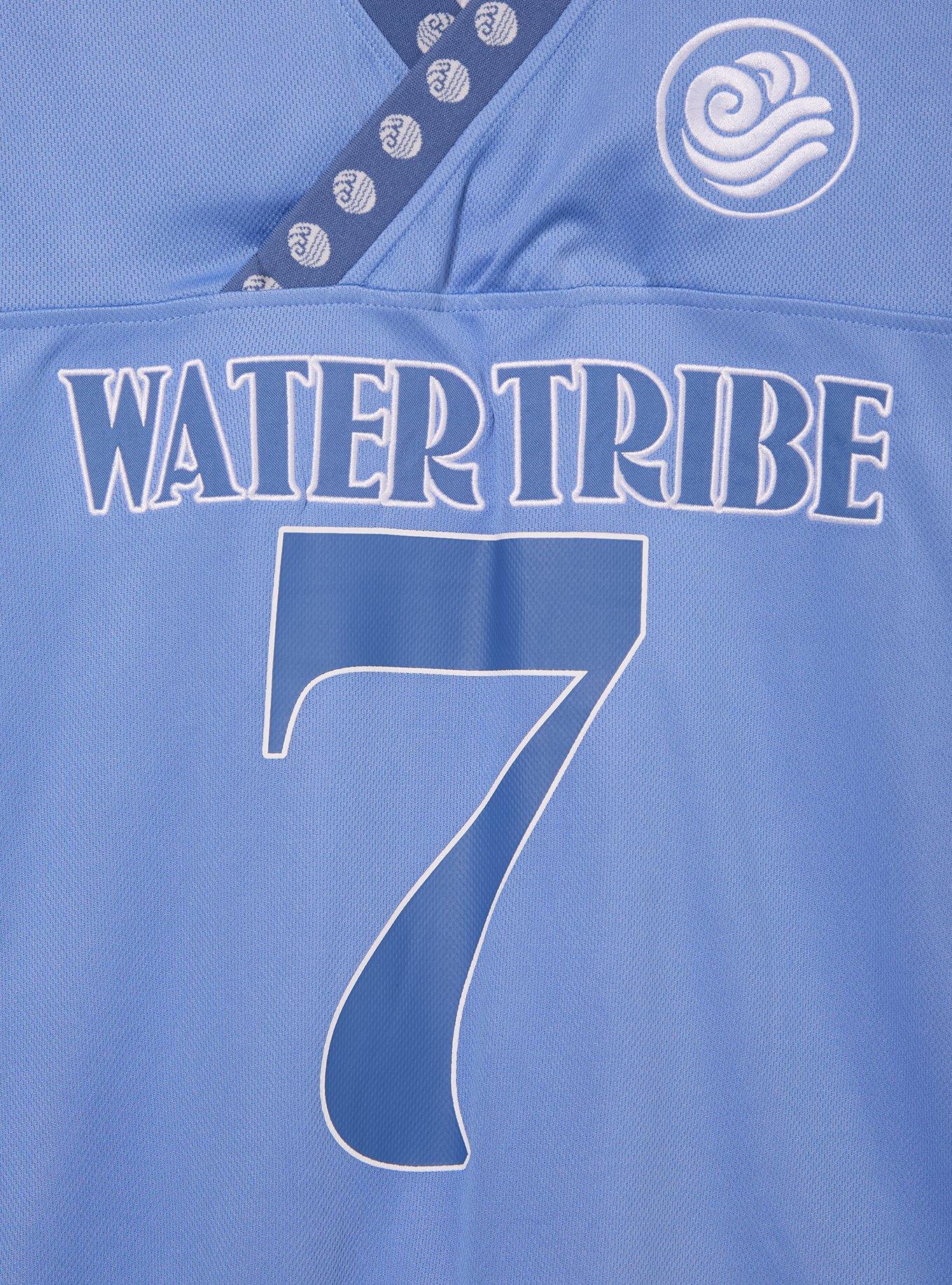 Avatar: The Last Airbender Katara Water Tribe Women's Plus Cropped Football Jersey - BoxLunch Exclusive