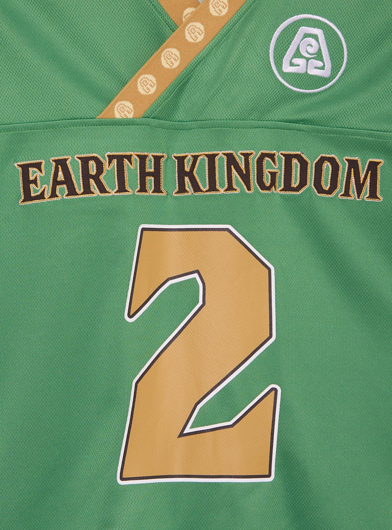Avatar: The Last Airbender Toph Earth Kingdom Women's Cropped Football Jersey - BoxLunch Exclusive, , alternate - view 3