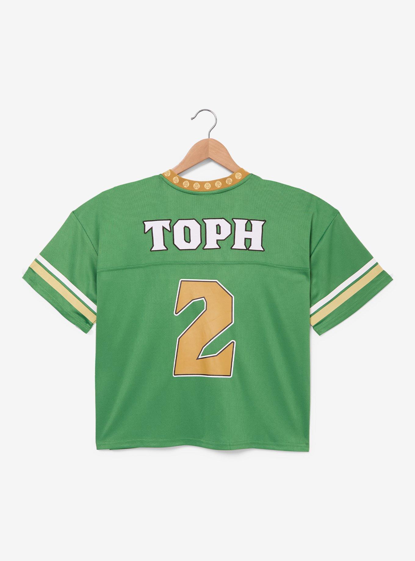 Avatar: The Last Airbender Toph Earth Kingdom Women's Plus Size Cropped Football Jersey - BoxLunch Exclusive, , hi-res