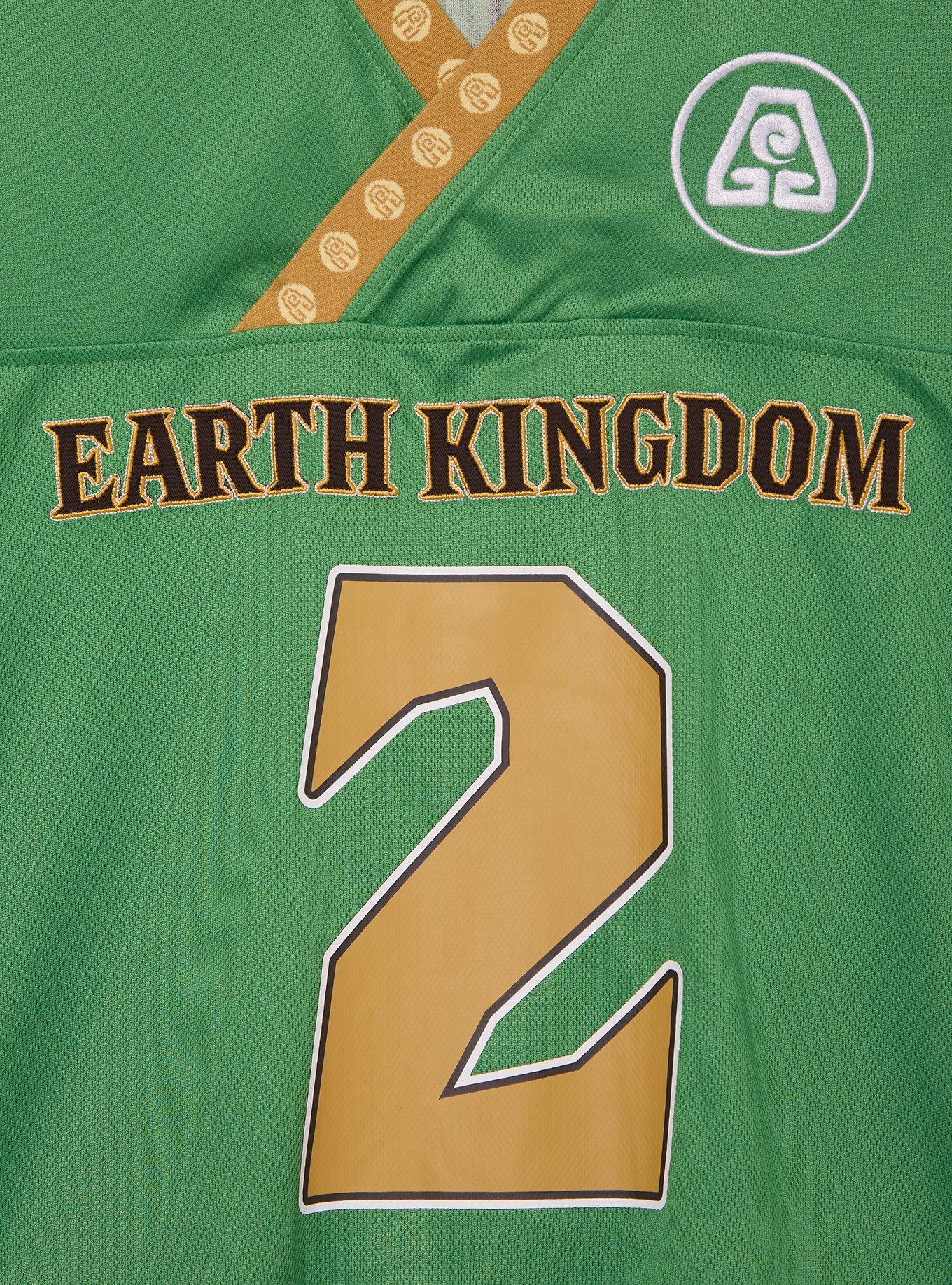 Avatar: The Last Airbender Toph Earth Kingdom Women's Plus Size Cropped Football Jersey - BoxLunch Exclusive, , alternate - view 3