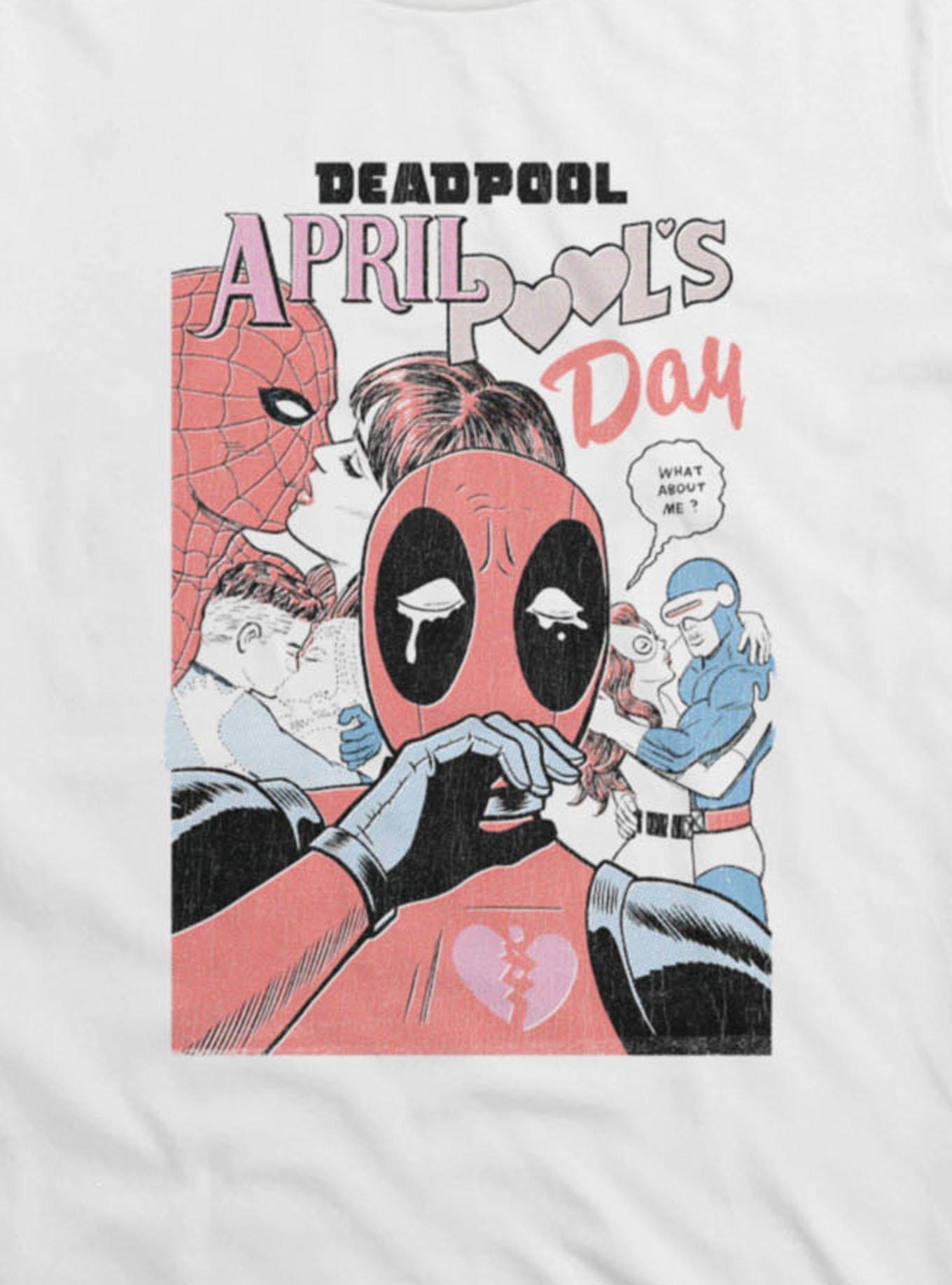 Marvel Deadpool April Pool's Day Love Couples T-Shirt, , hi-res
