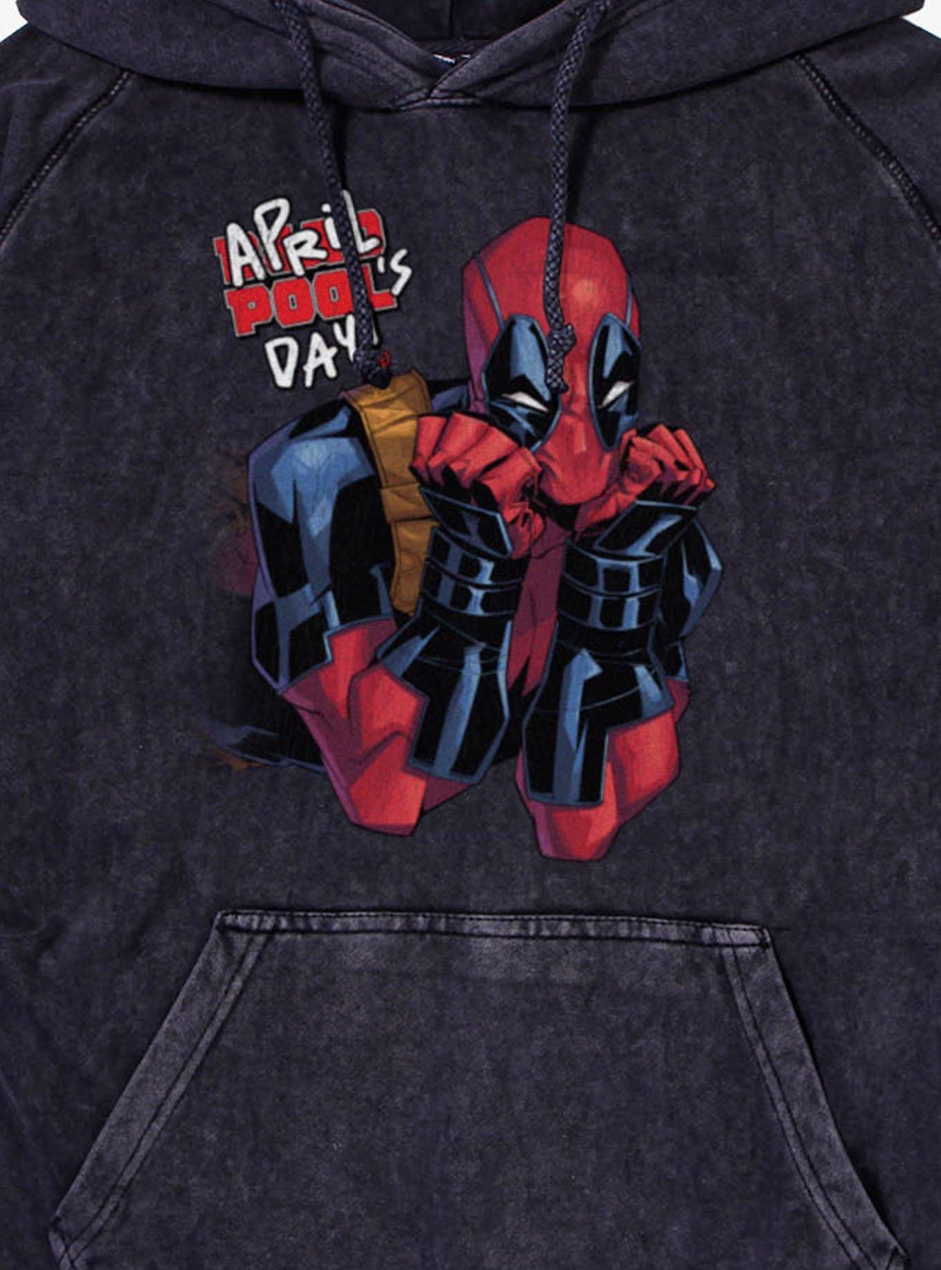 Marvel Deadpool April Pool's Day Cute Stare Mineral Wash Hoodie, , hi-res
