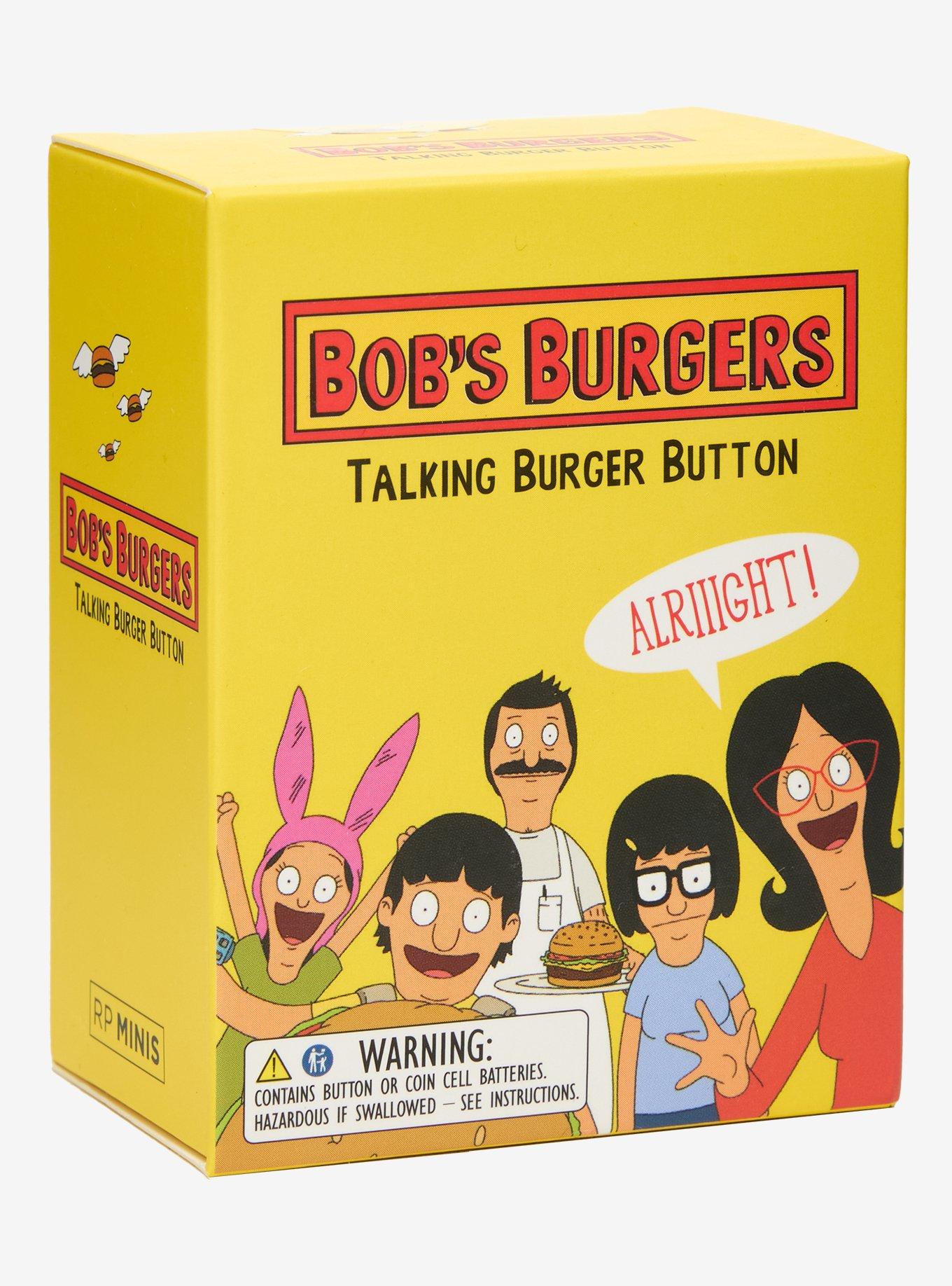 Bob's Burgers Talking Burger Button, , alternate