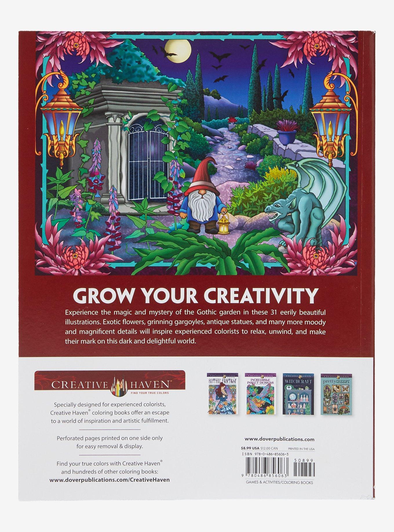 Creative Haven Goth Gardens Coloring Book, , alternate - view 3