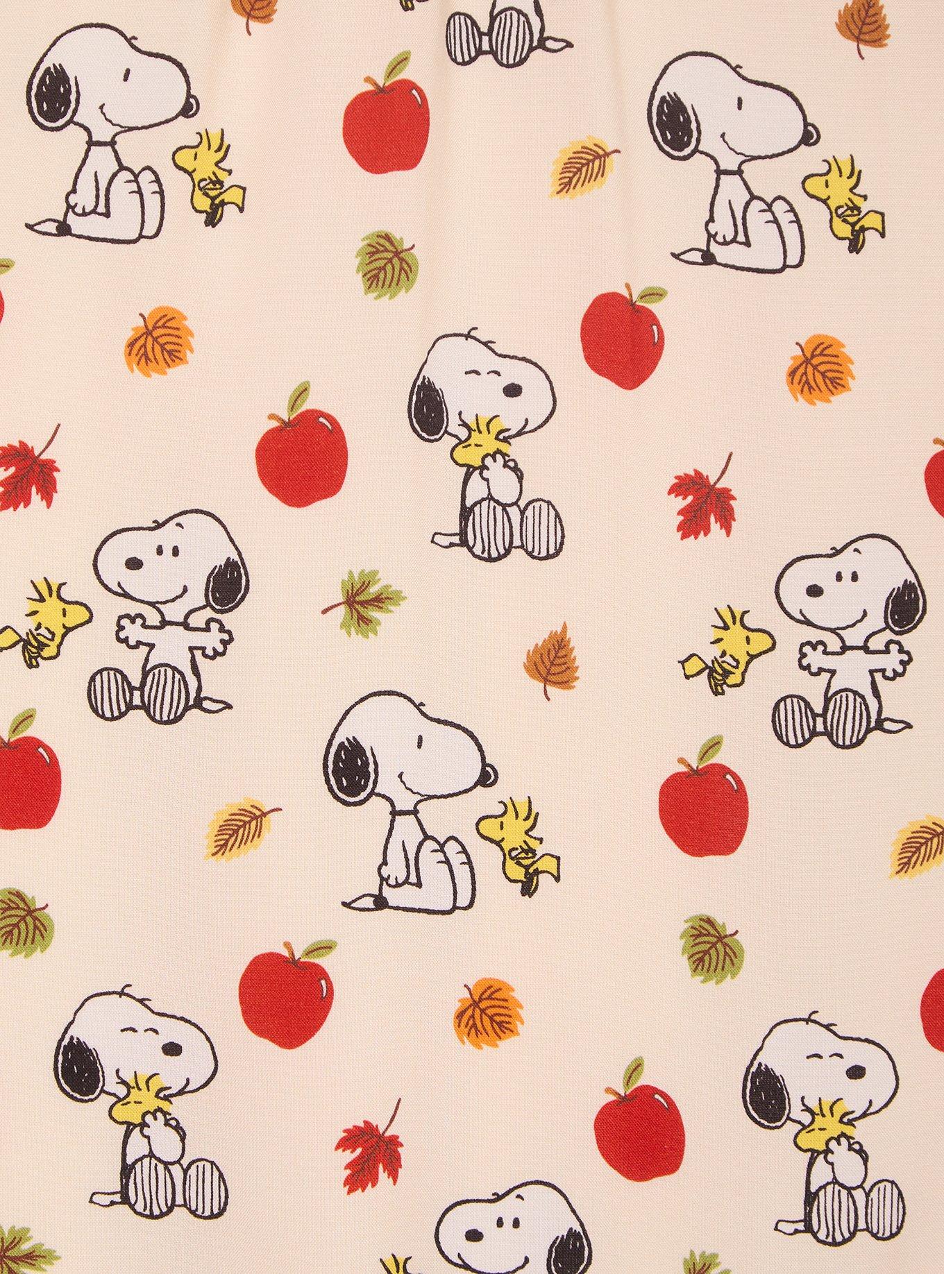 Peanuts Snoopy & Woodstock Apples Plus Smock Dress - BoxLunch Exclusive