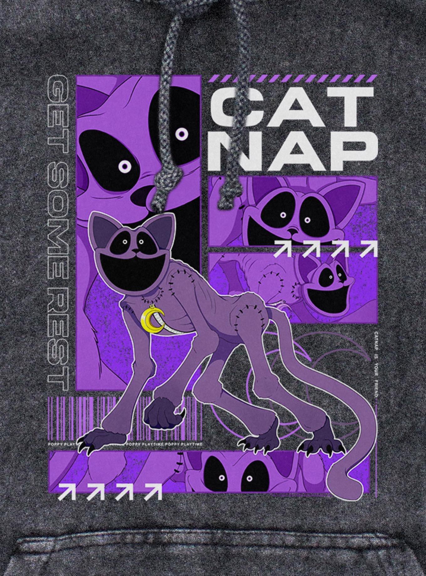 Poppy Playtime Catnap Get Rest Mineral Wash Hoodie, , hi-res