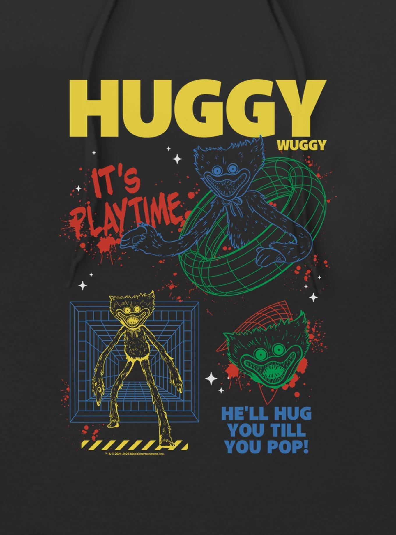 Poppy Playtime Huggy Wants To Play Hoodie, BLACK, alternate