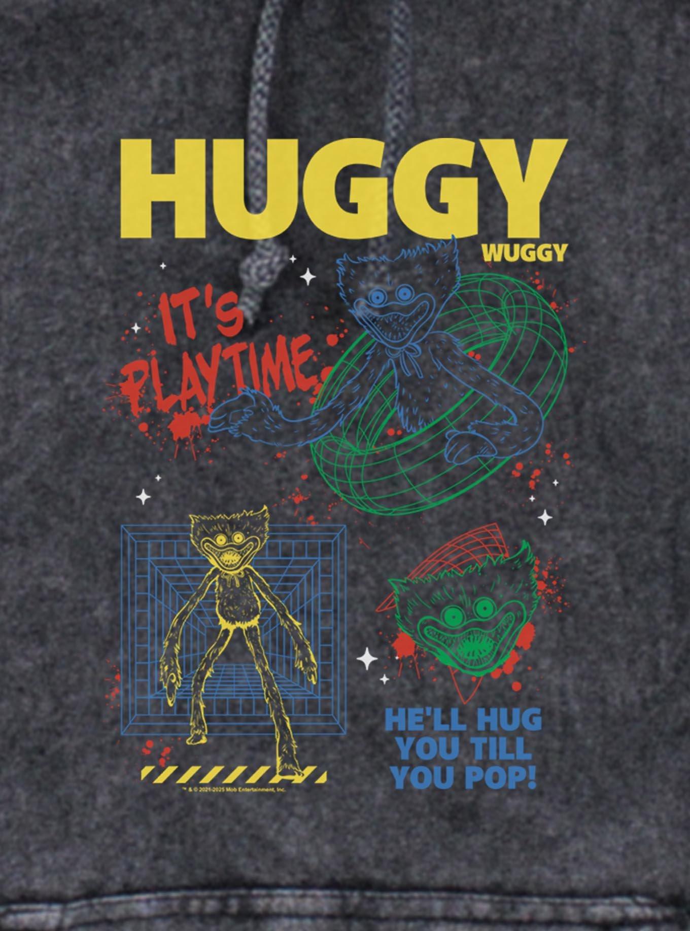 Poppy Playtime Huggy Wants To Play Mineral Wash Hoodie, , hi-res