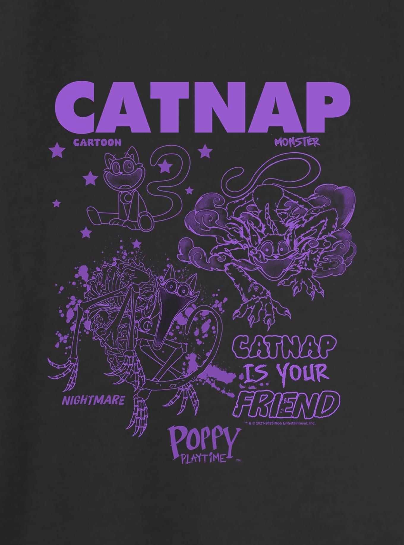 Poppy Playtime Catnap Is Your Friend Girls Slouchy Sweatshirt, , hi-res