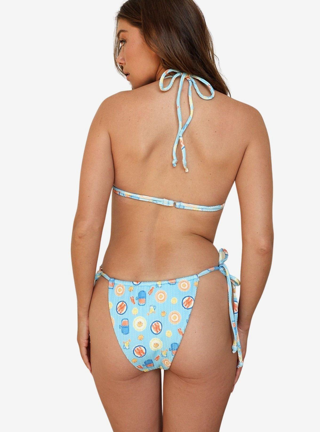 Dippin' Daisy's Paros Lana Triangle Bikini Top, BLUE, alternate
