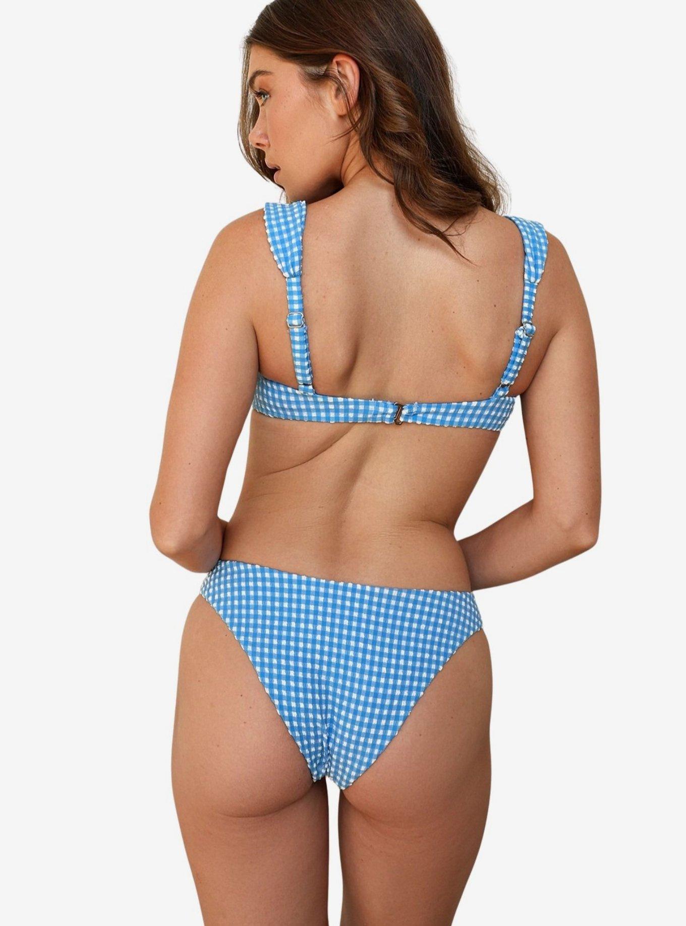 Dippin' Daisy's Lagoon Nocturnal Cheeky Bikini Bottom, BLUE, alternate