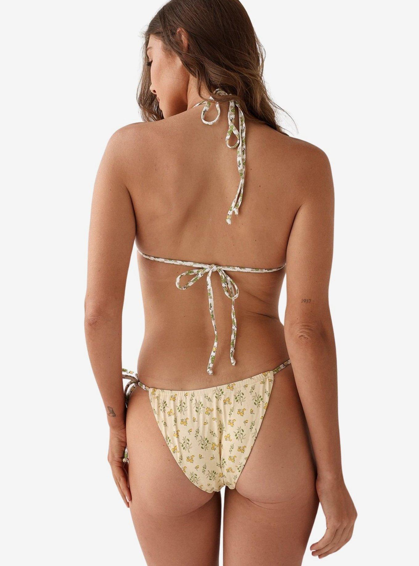 Dippin' Daisy's Crete Ava Triangle Bikini Top, BEACH YELLOW, alternate