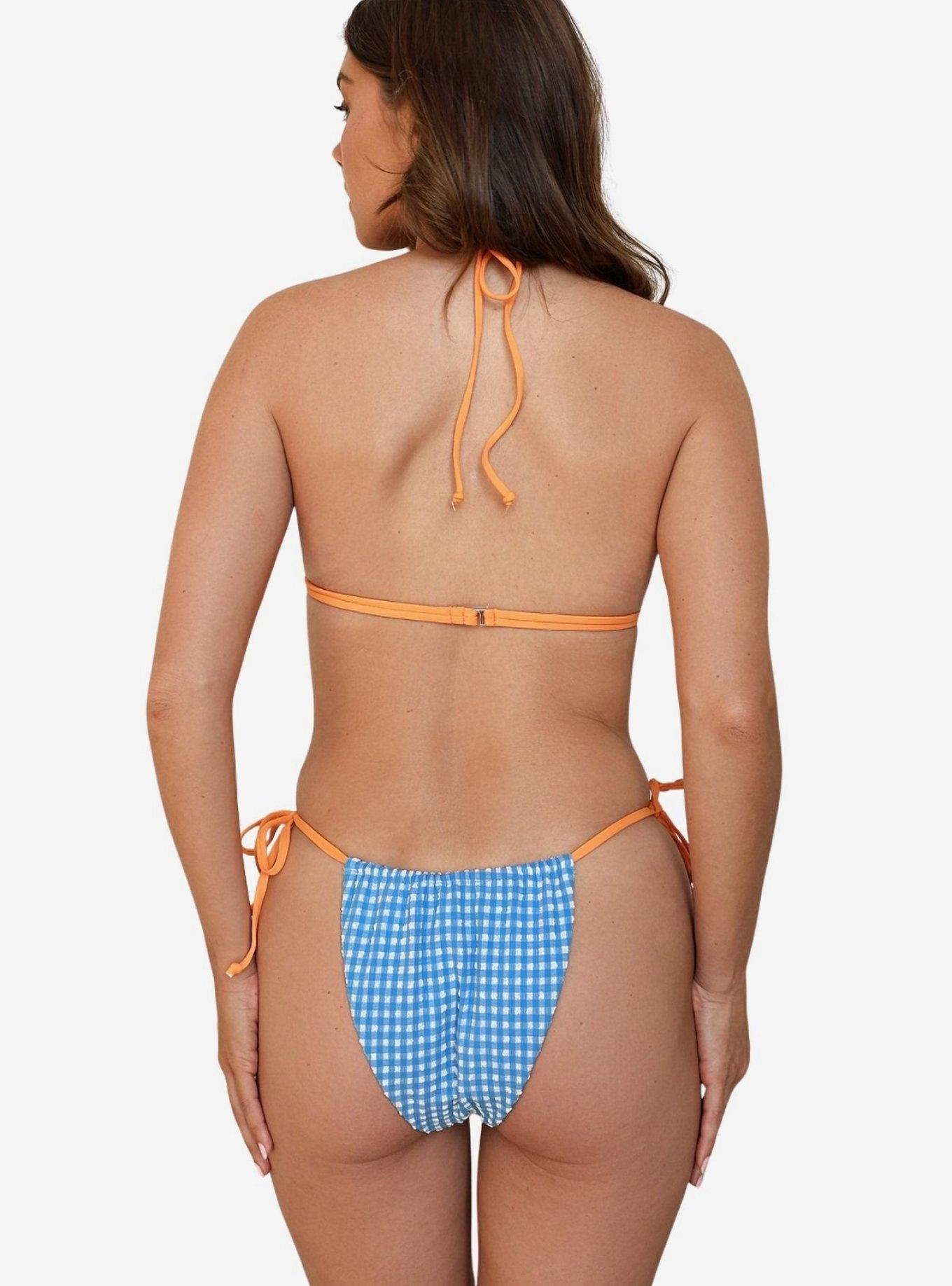 Dippin' Daisy's Lagoon Lana Triangle Bikini Top, BLUE, alternate