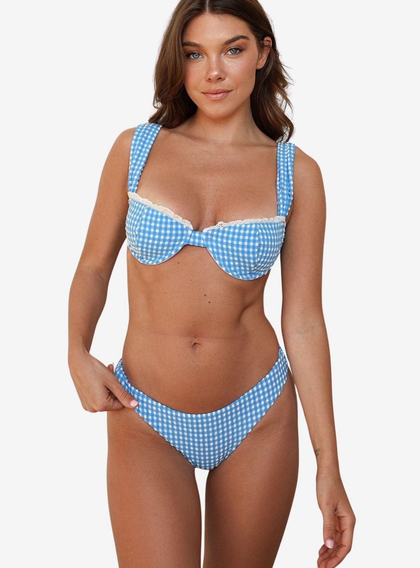 Dippin' Daisy's Lagoon Athena Underwire Bikini Top, BLUE, alternate