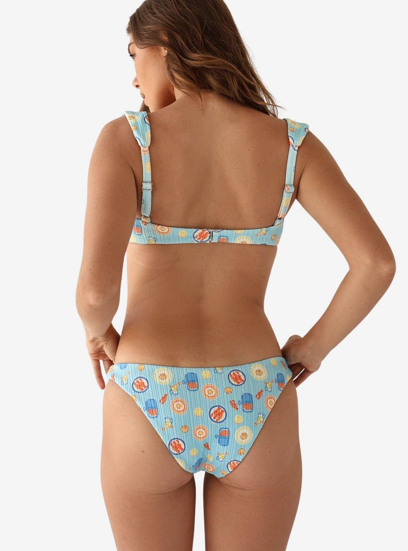 Dippin' Daisy's Paros Nocturnal Cheeky Bikini Bottom, BLUE, alternate