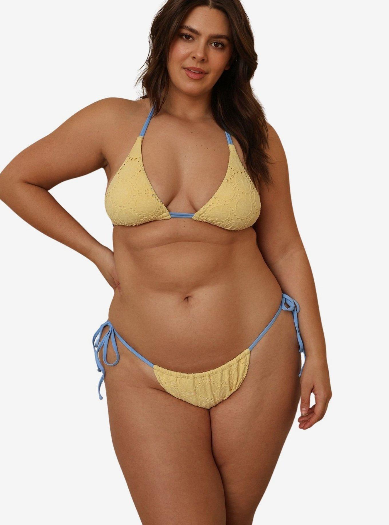 Dippin' Daisy's Lemon Paris Cheeky Bikini Bottom, BEACH YELLOW, alternate