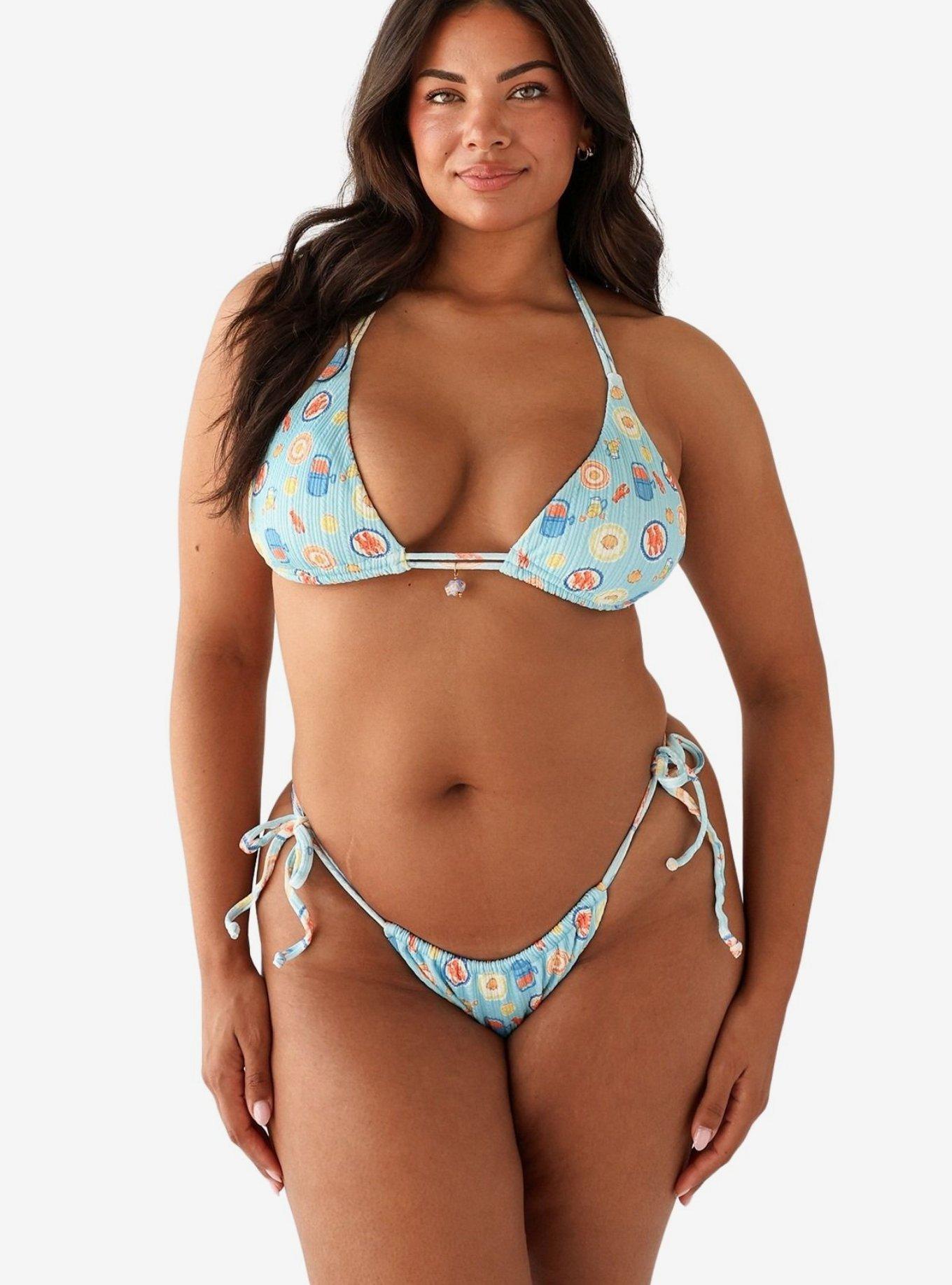 Dippin' Daisy's Paros Paris Cheeky Bikini Bottom, BLUE, alternate