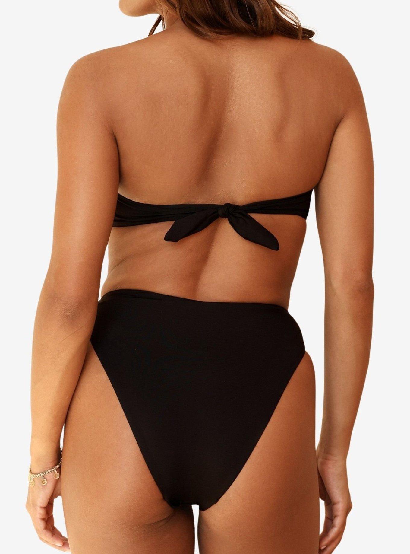 Dippin' Daisy's Black Shay Bandeau Bikini Top, BLACK, alternate