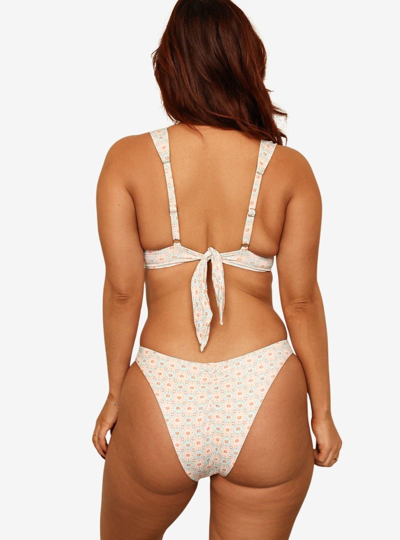 Dippin' Daisy's Siren Rosette Super Cheeky Bikini Bottom, BLUE, alternate