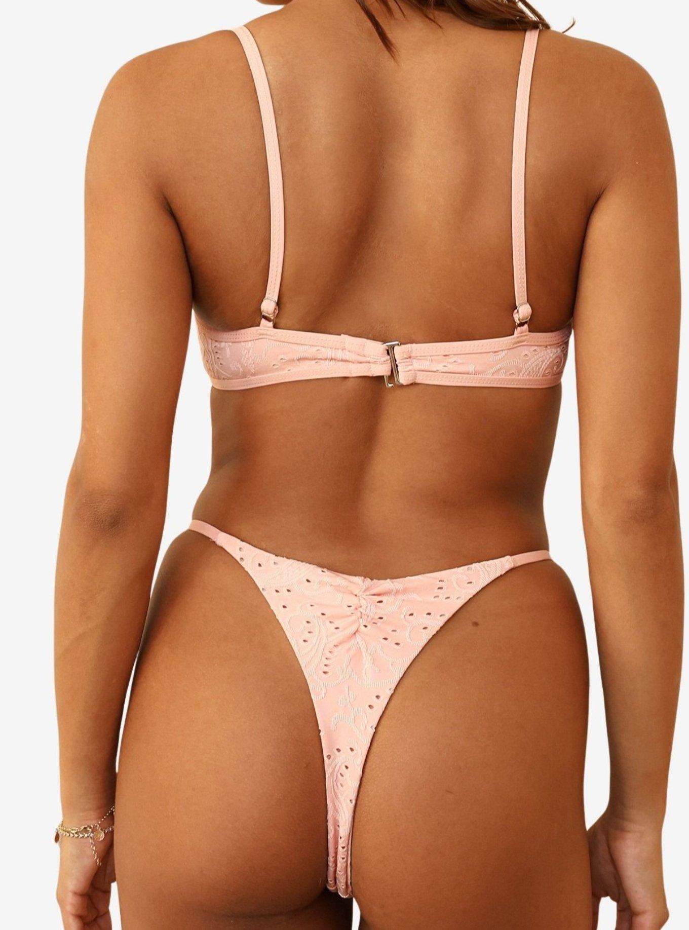 Dippin' Daisy's Blossom Fiji Super Cheeky Bikini Bottom, PINK, alternate