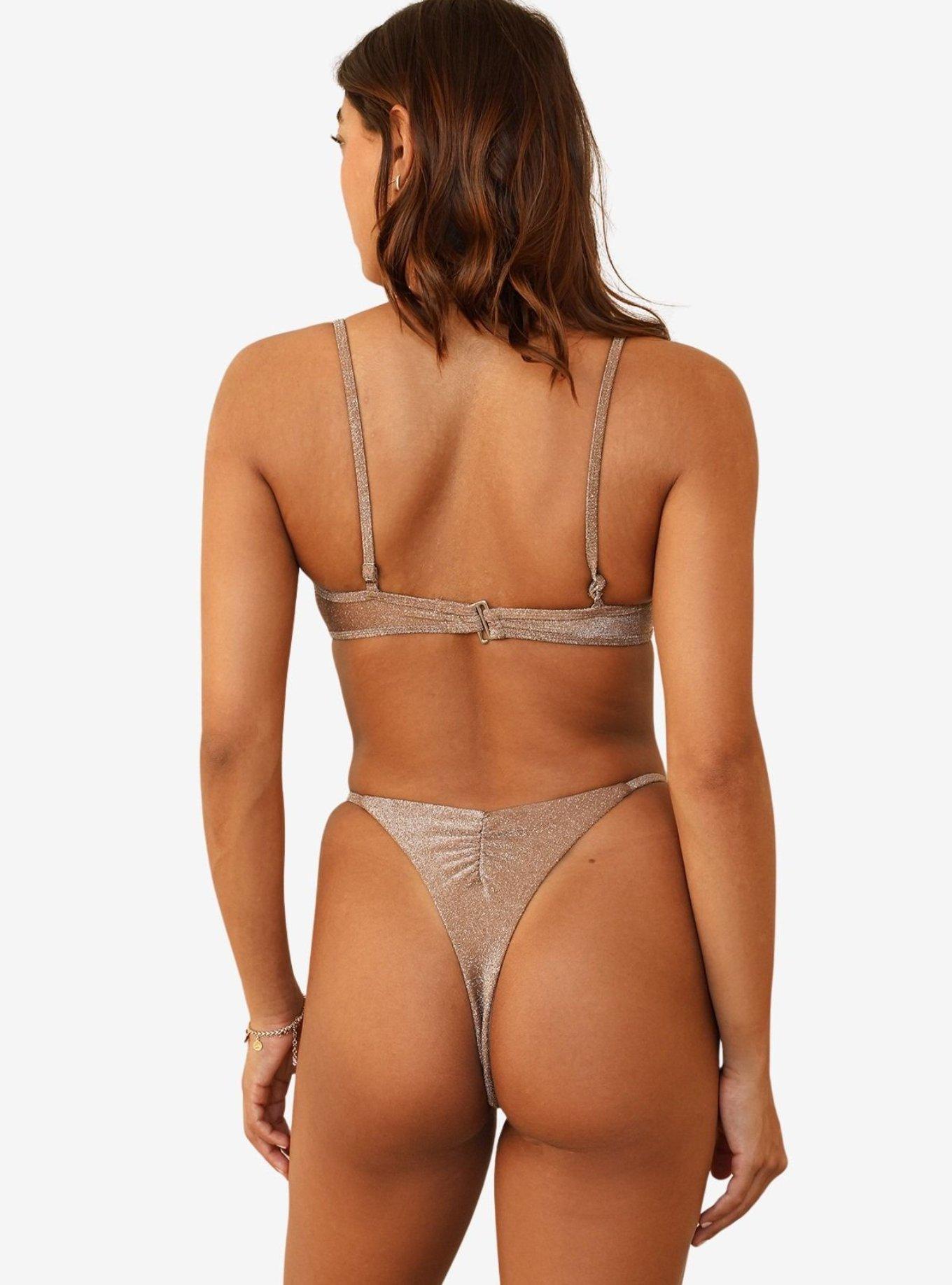 Dippin' Daisy's Cacao Fiji Super Cheeky Bikini Bottom, BROWN, alternate