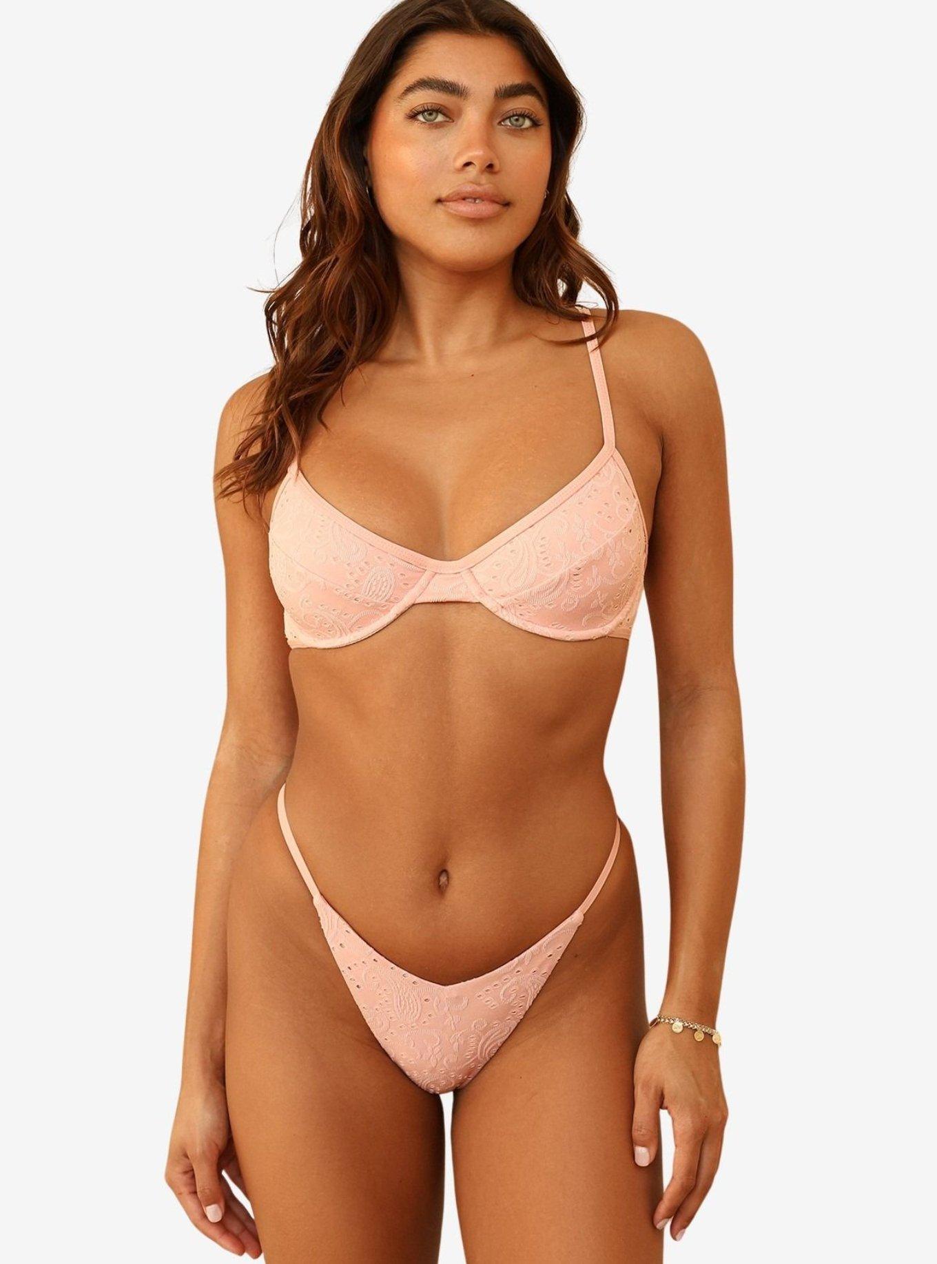 Dippin' Daisy's Blossom West Coast Underwire Bikini Top, PINK, alternate - view 4
