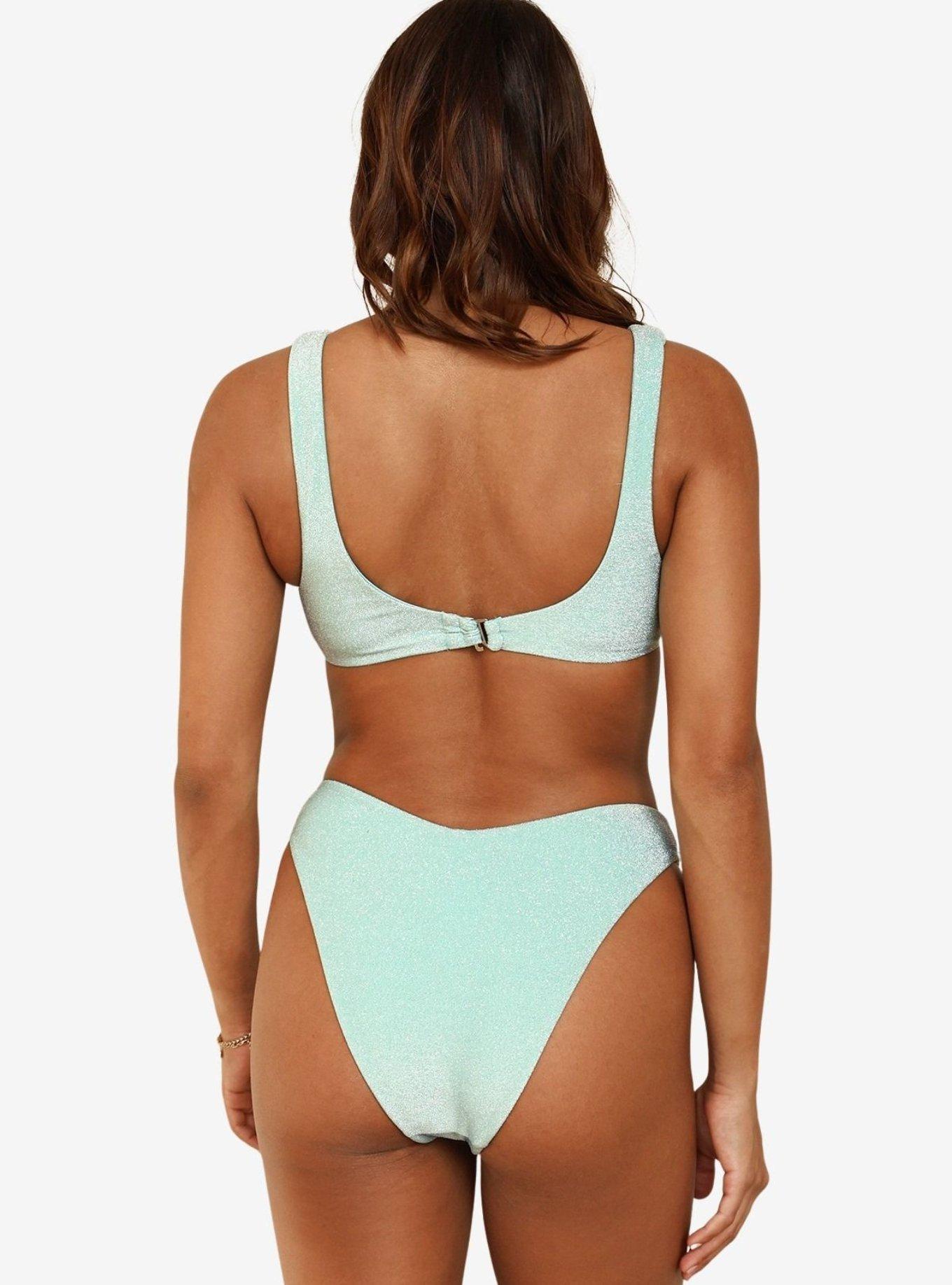 Dippin' Daisy's Aqua Angel Cheeky Bikini Bottom, BLUE, alternate