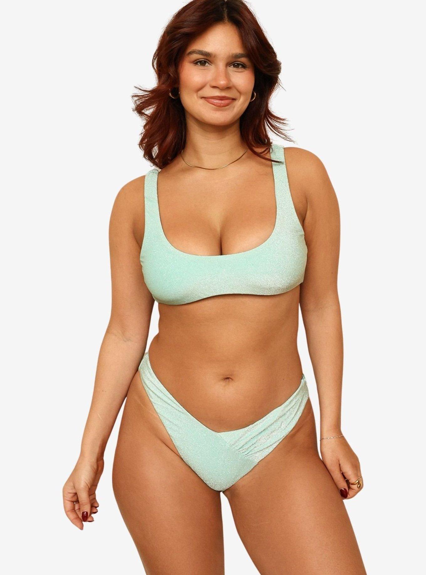 Dippin' Daisy's Aqua Angel Cheeky Bikini Bottom, BLUE, alternate