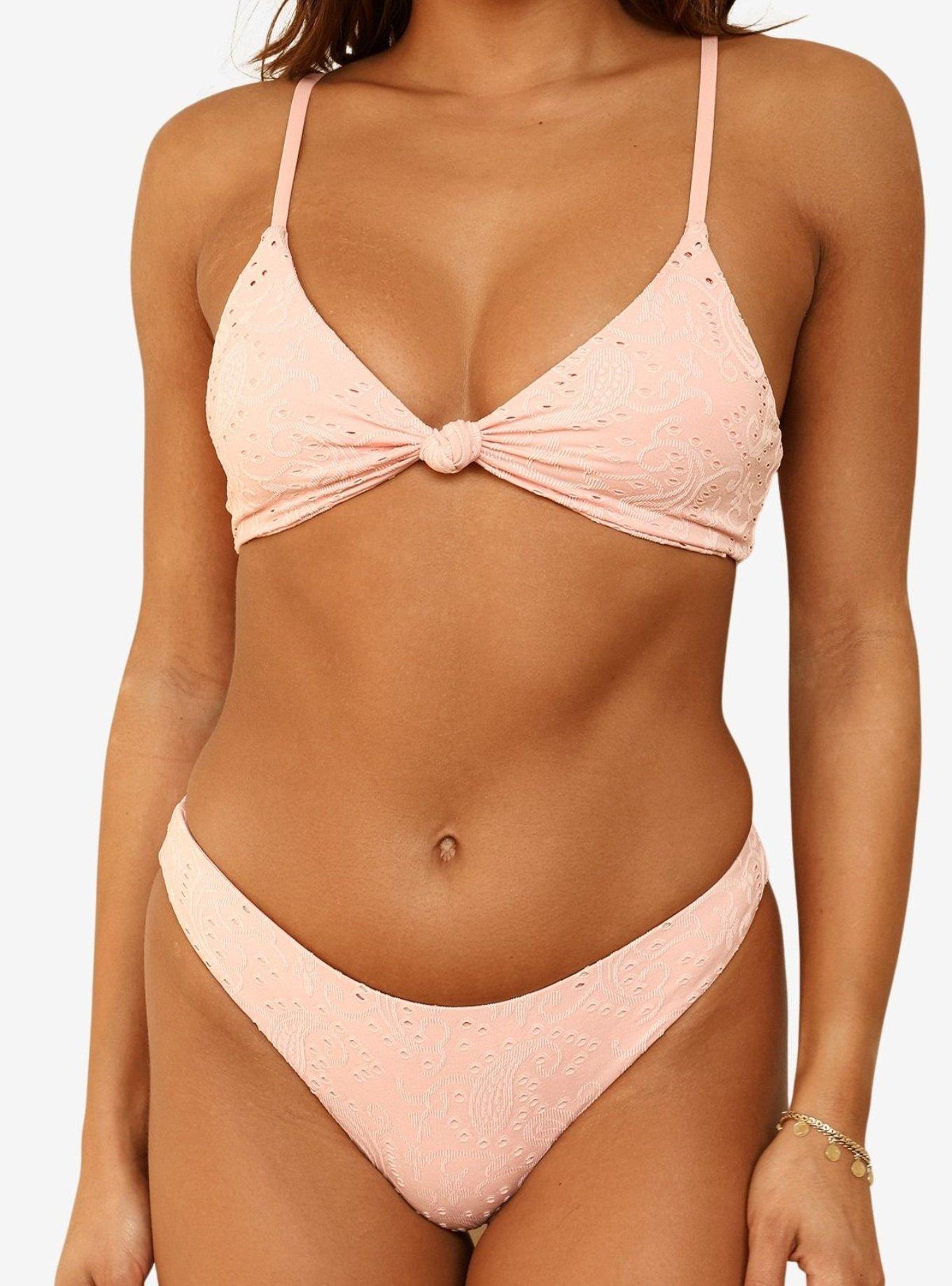 Dippin' Daisy's Blossom Nocturnal Cheeky Bikini Bottom, PINK, alternate