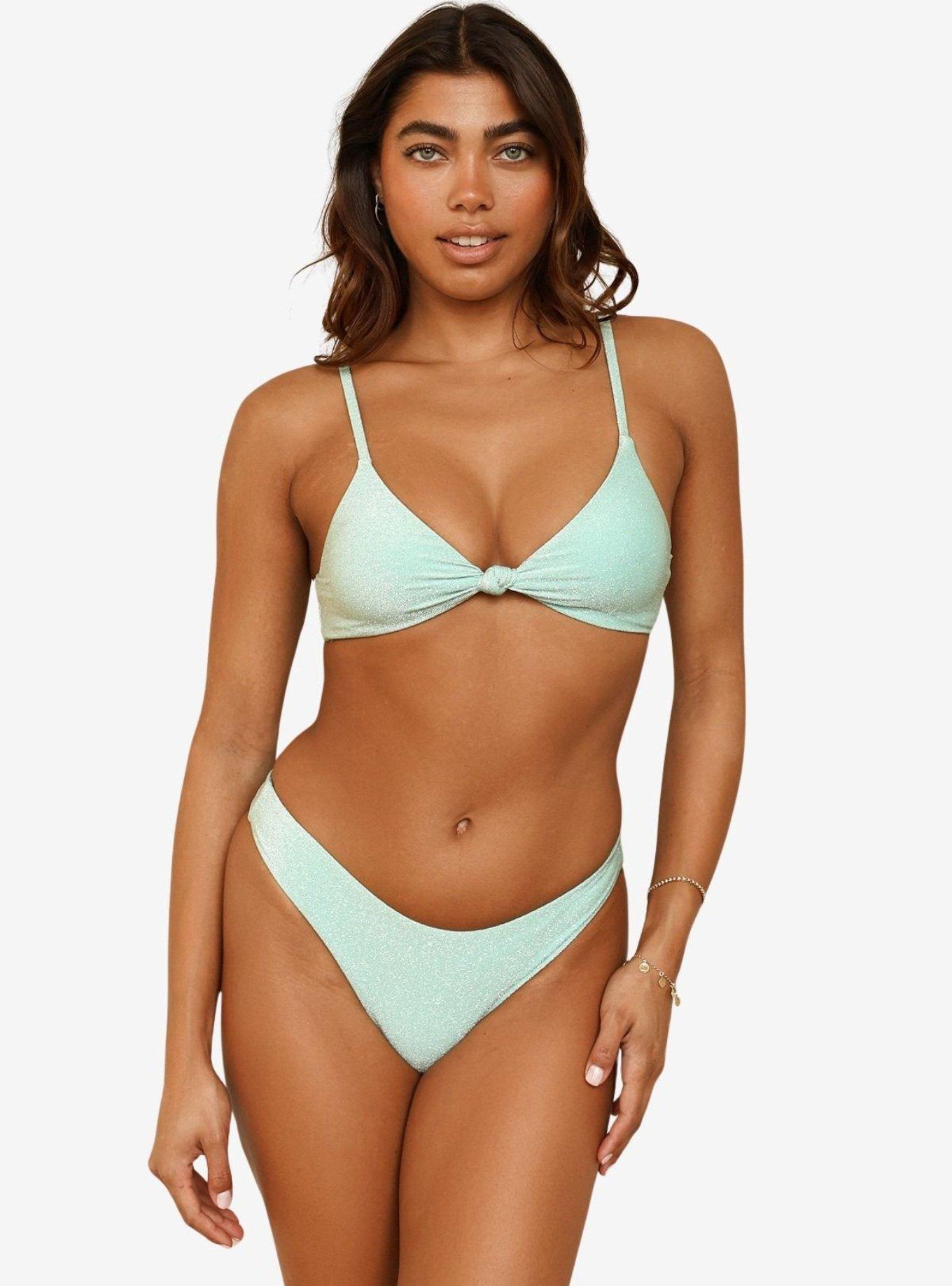 Dippin' Daisy's Aqua Nocturnal Cheeky Bikini Bottom, BLUE, alternate