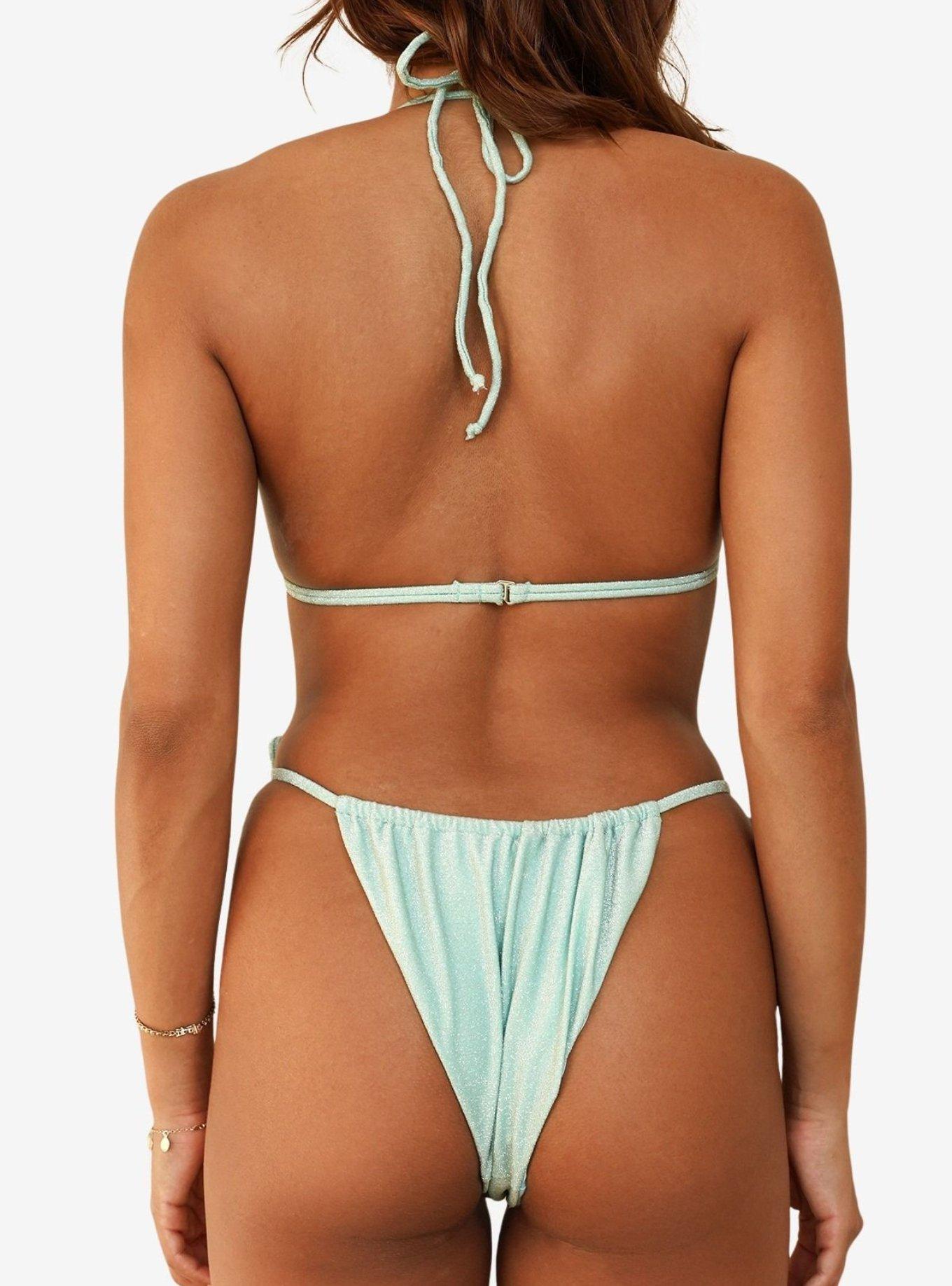 Dippin' Daisy's Aqua Paris Cheeky Bikini Bottom, BLUE, alternate