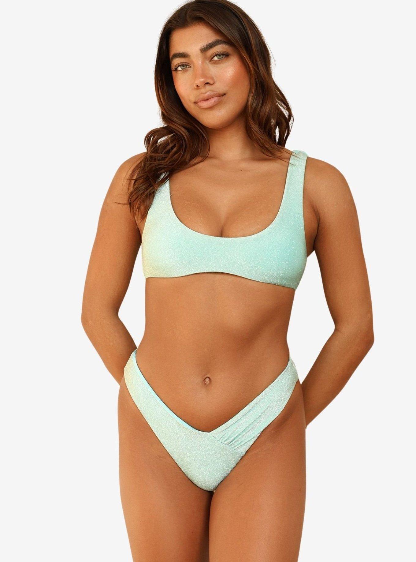 Dippin' Daisy's Aqua Sunny Bralette Top, BLUE, alternate
