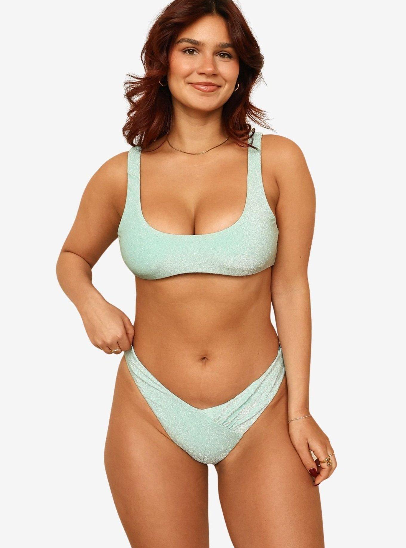 Dippin' Daisy's Aqua Sunny Bralette Top, BLUE, alternate