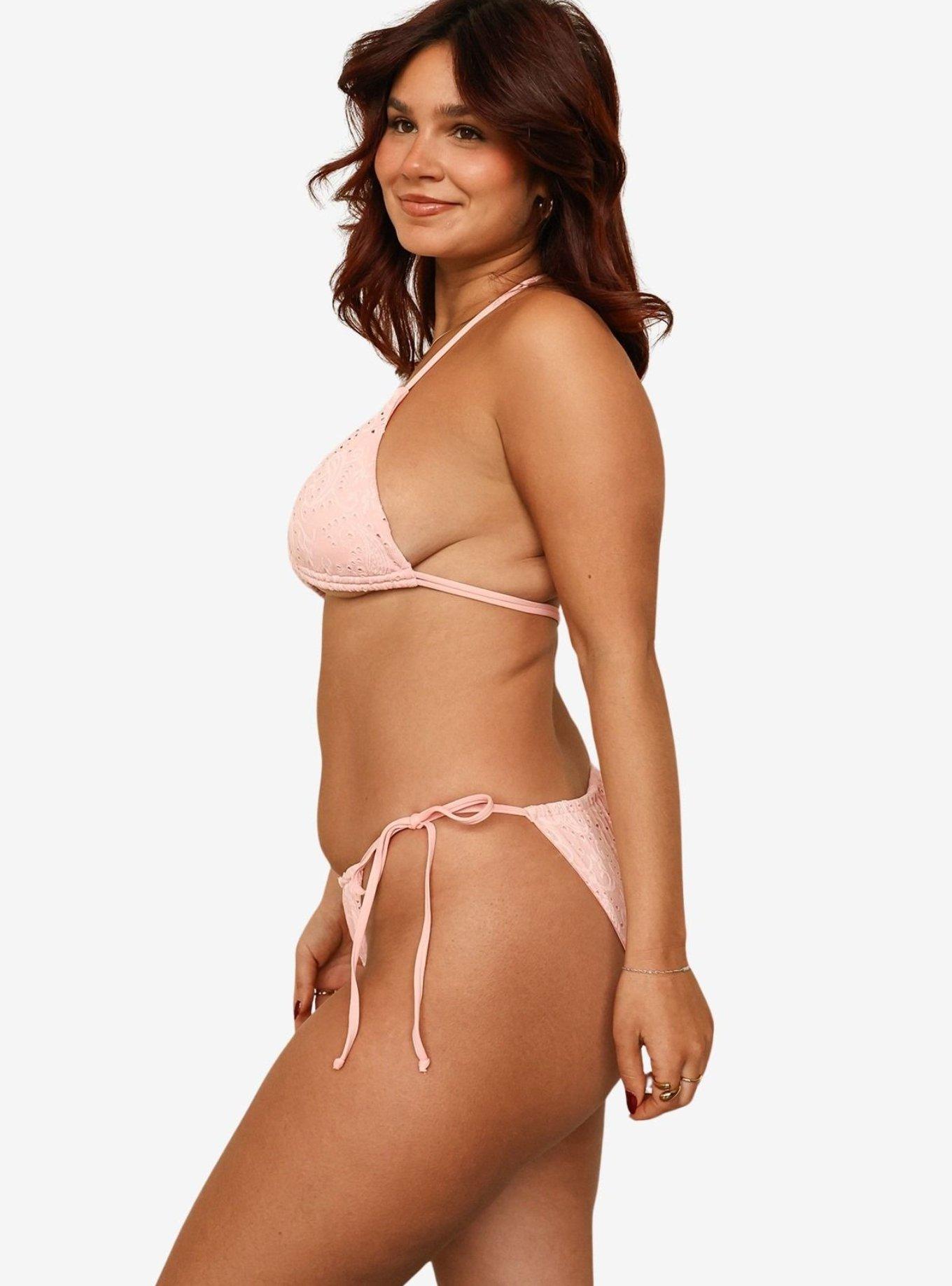 Dippin' Daisy's Blossom Lana Triangle Bikini Top, PINK, alternate