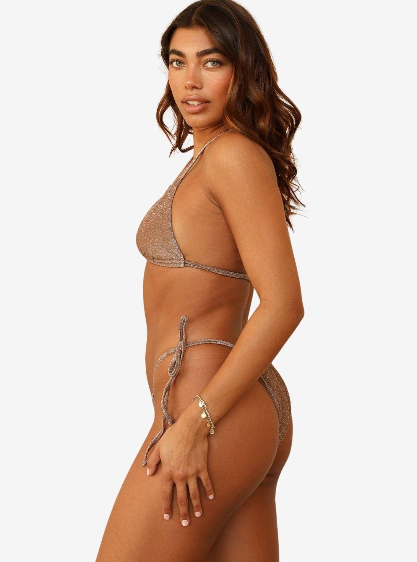 Dippin' Daisy's Cacao Lana Triangle Bikini Top, , hi-res