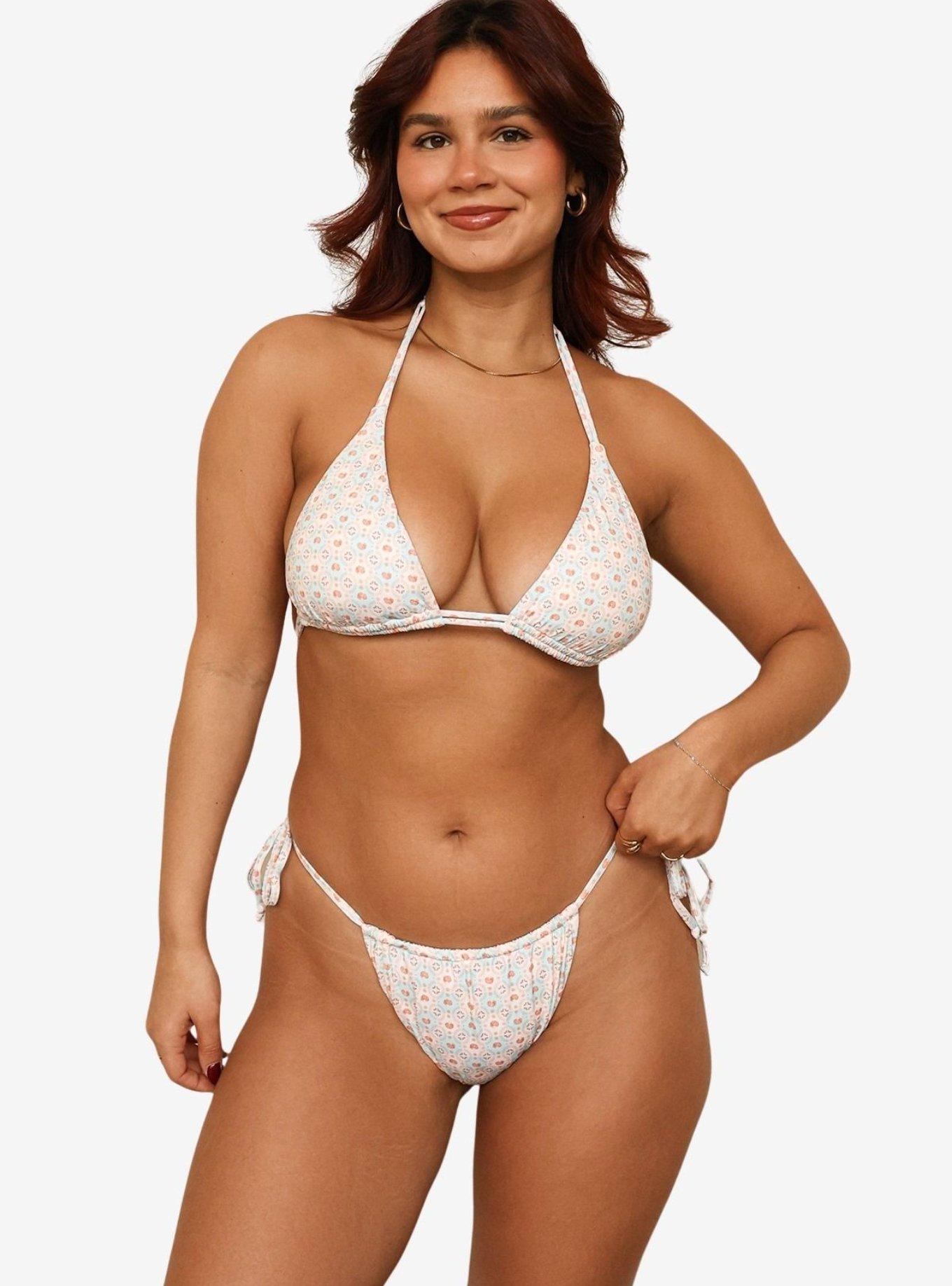 Dippin' Daisy's Siren Lana Triangle Bikini Top, BLUE, alternate